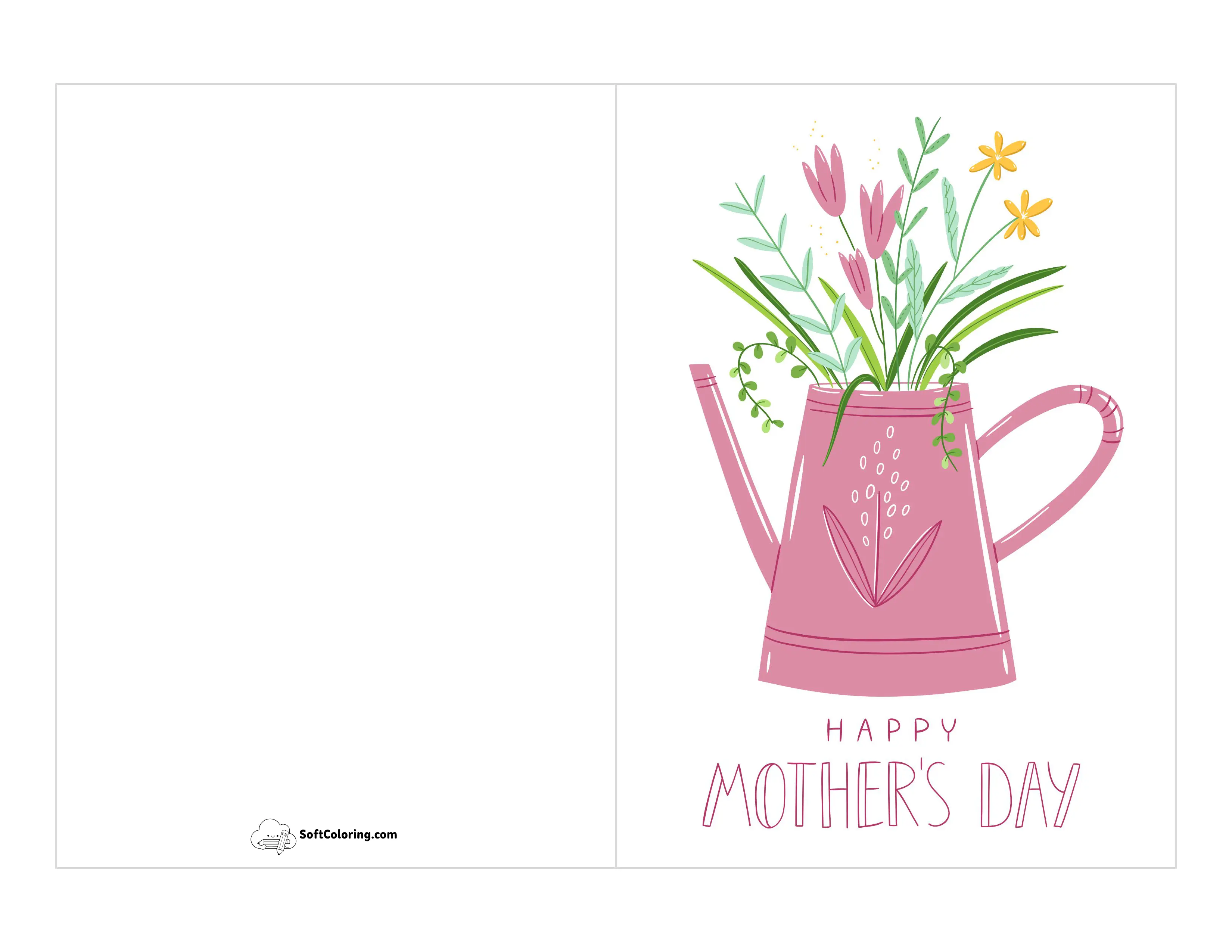 Flowers For Mom Printable Card