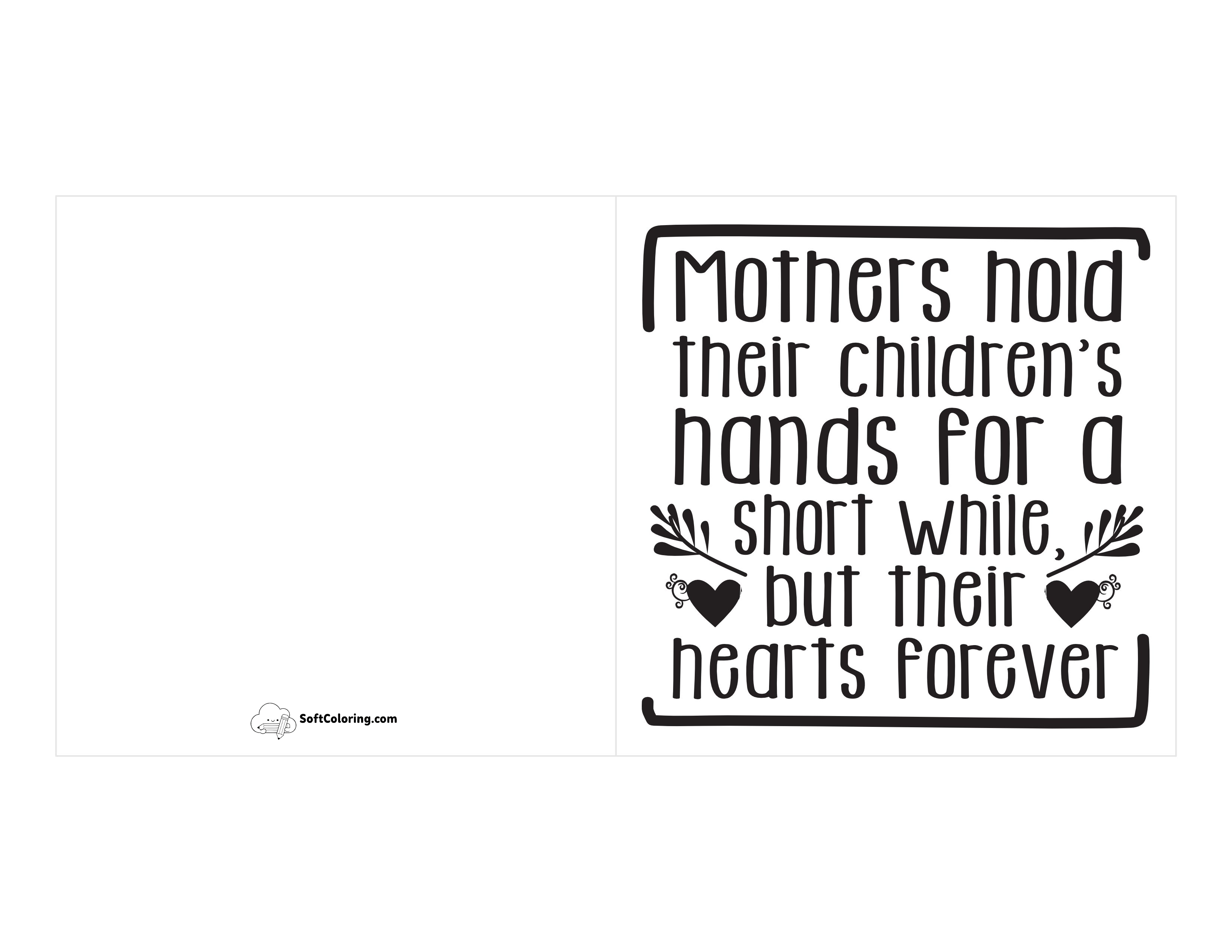 Printable Mother's Day Quote Card