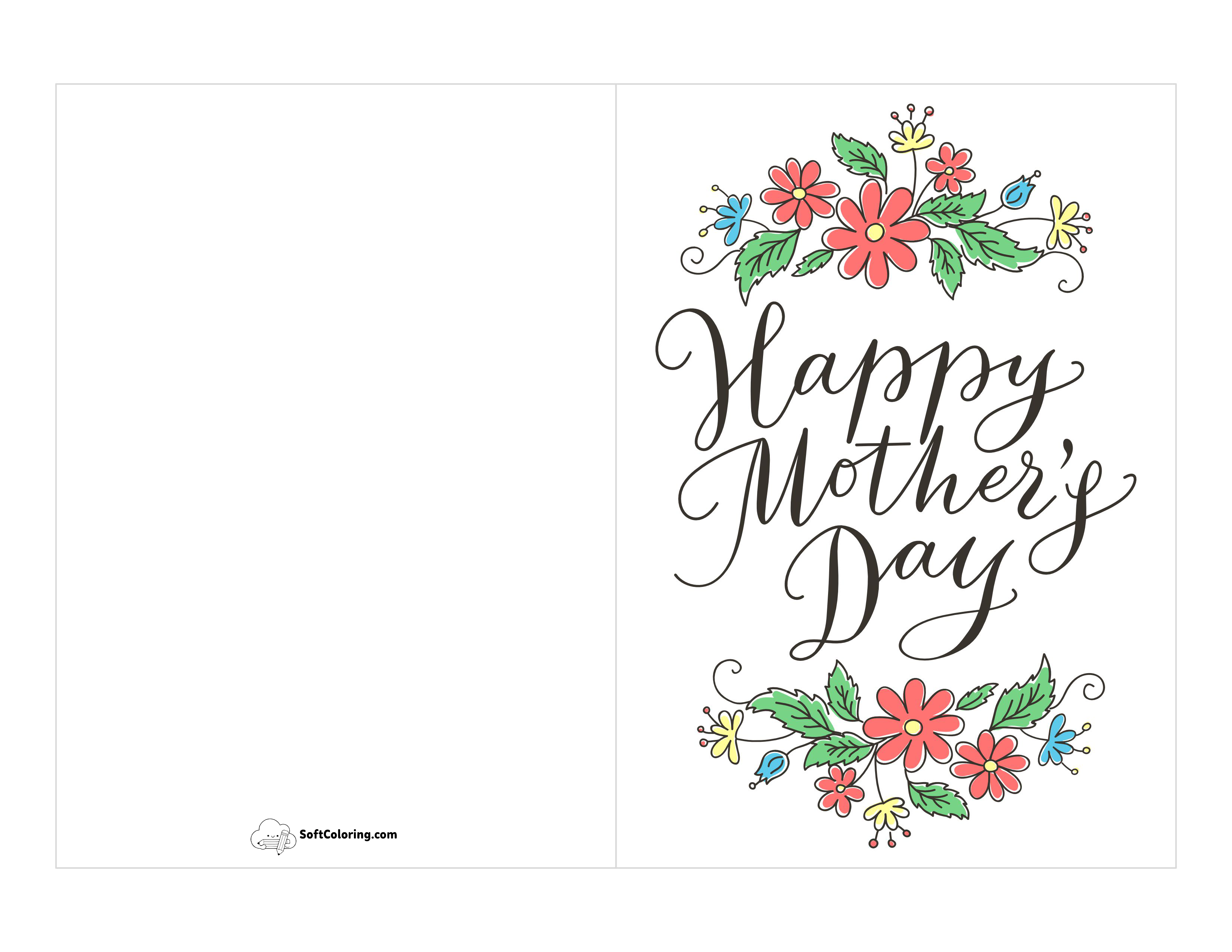 Free Printable "Happy Mother's Day" Card