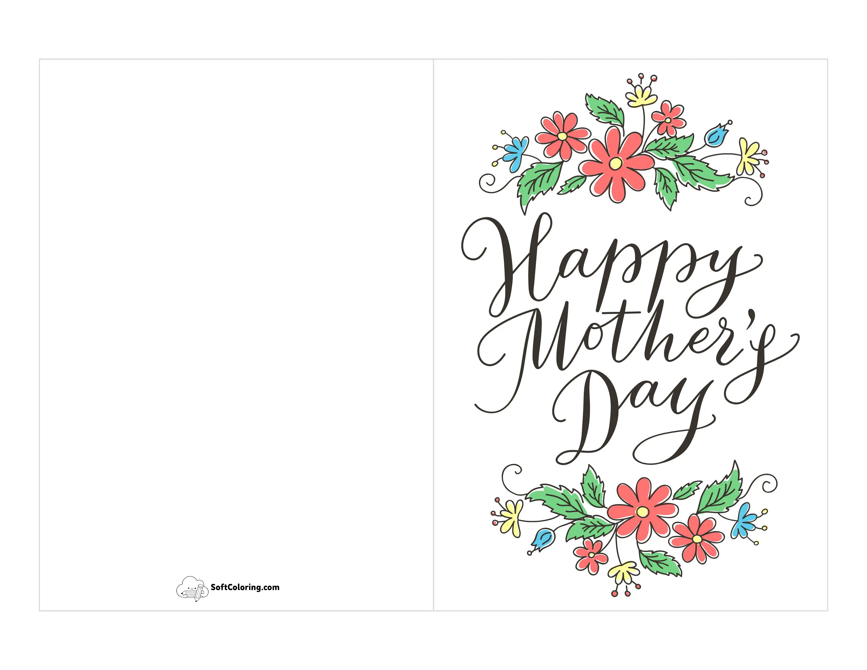 Free Printable "Happy Mother's Day" Card