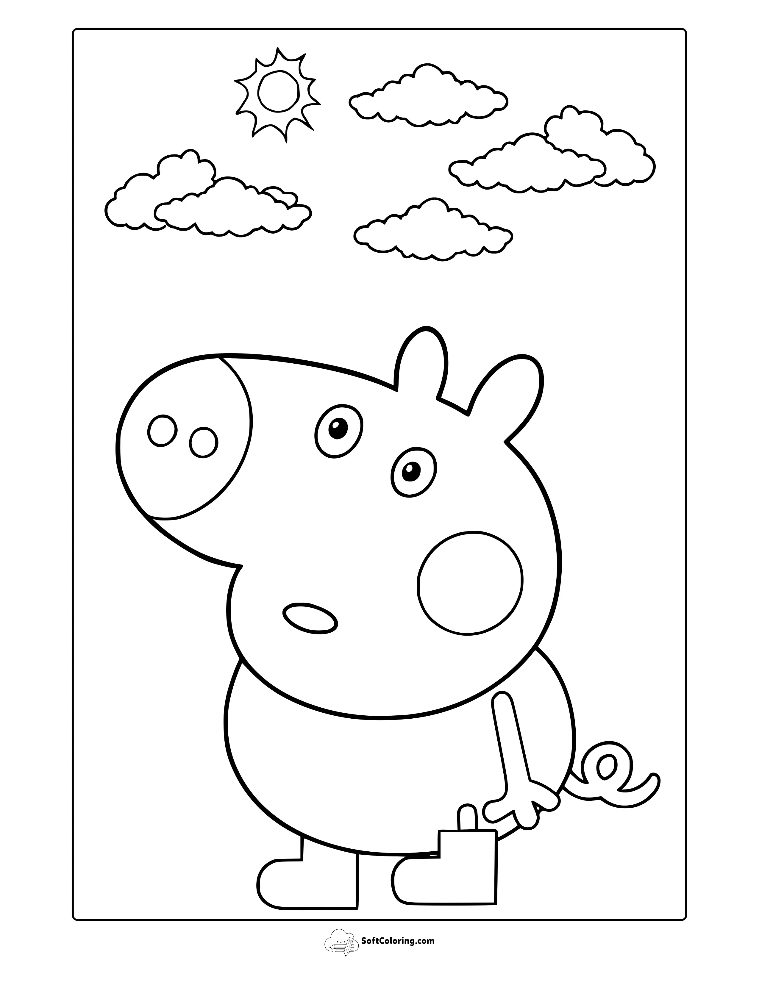 George Peppa Pig Coloring Page