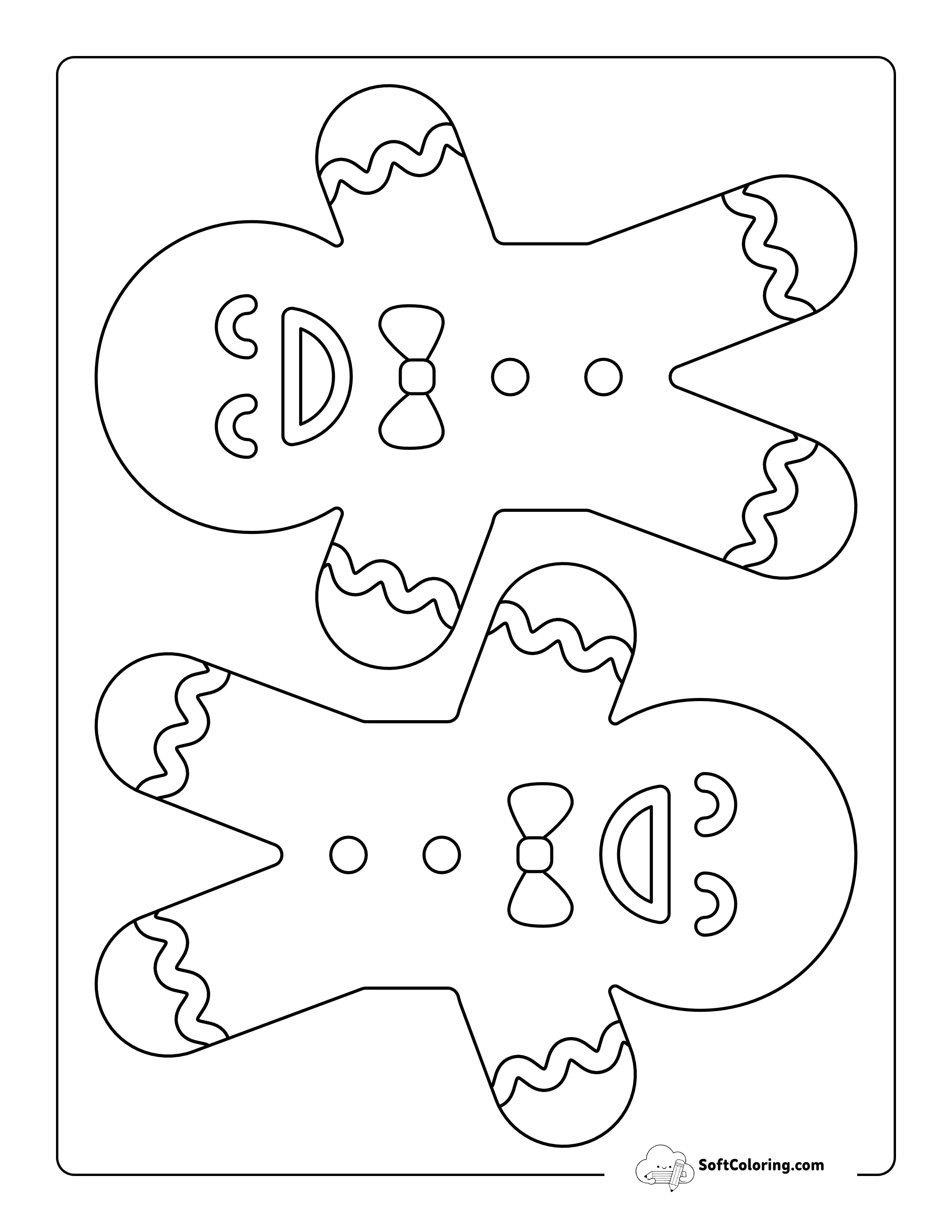 Medium Gingerbread Man Templates With Icing