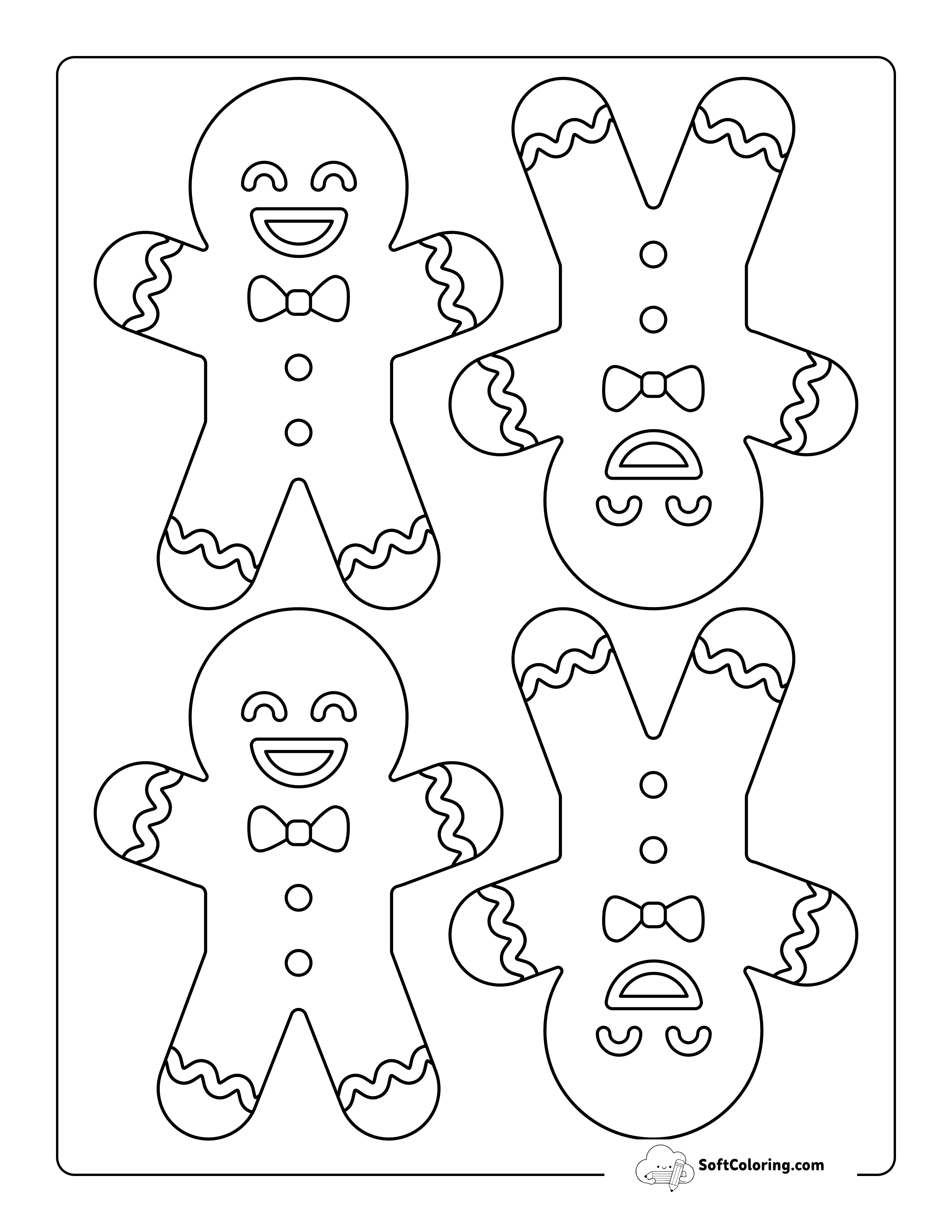 Small Gingerbread Man Templates With Icing