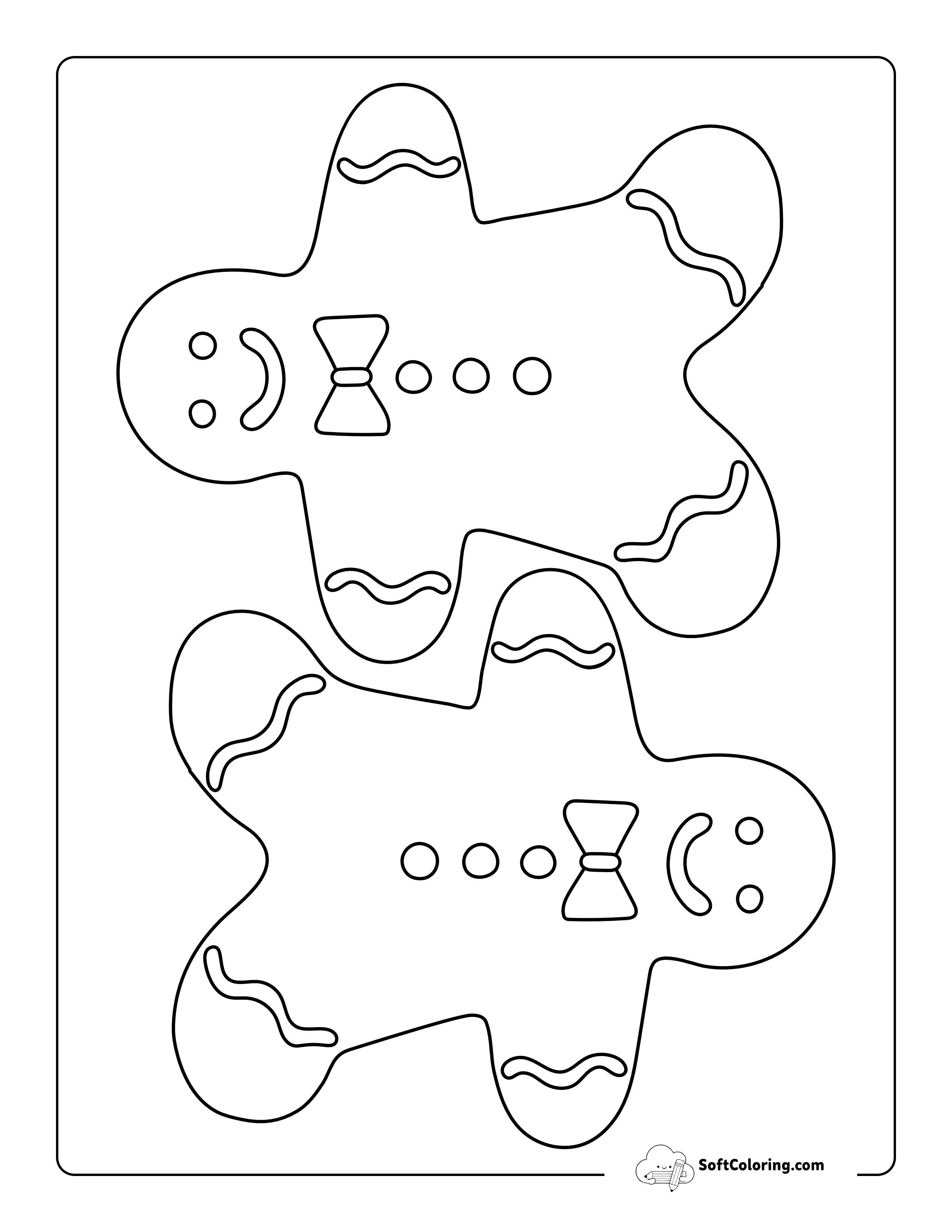 Medium Gingerbread Man To Print