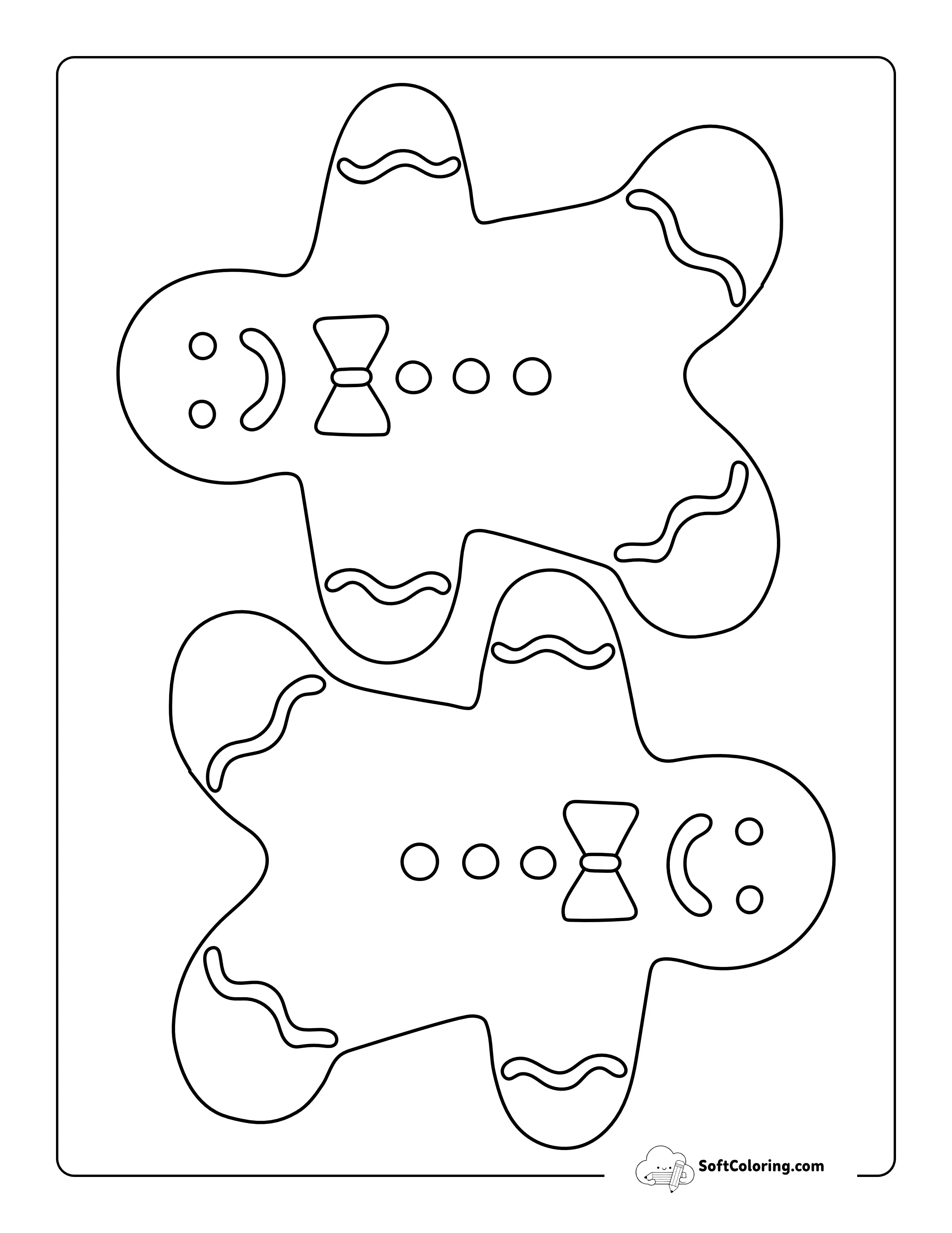 Medium Gingerbread Man To Print