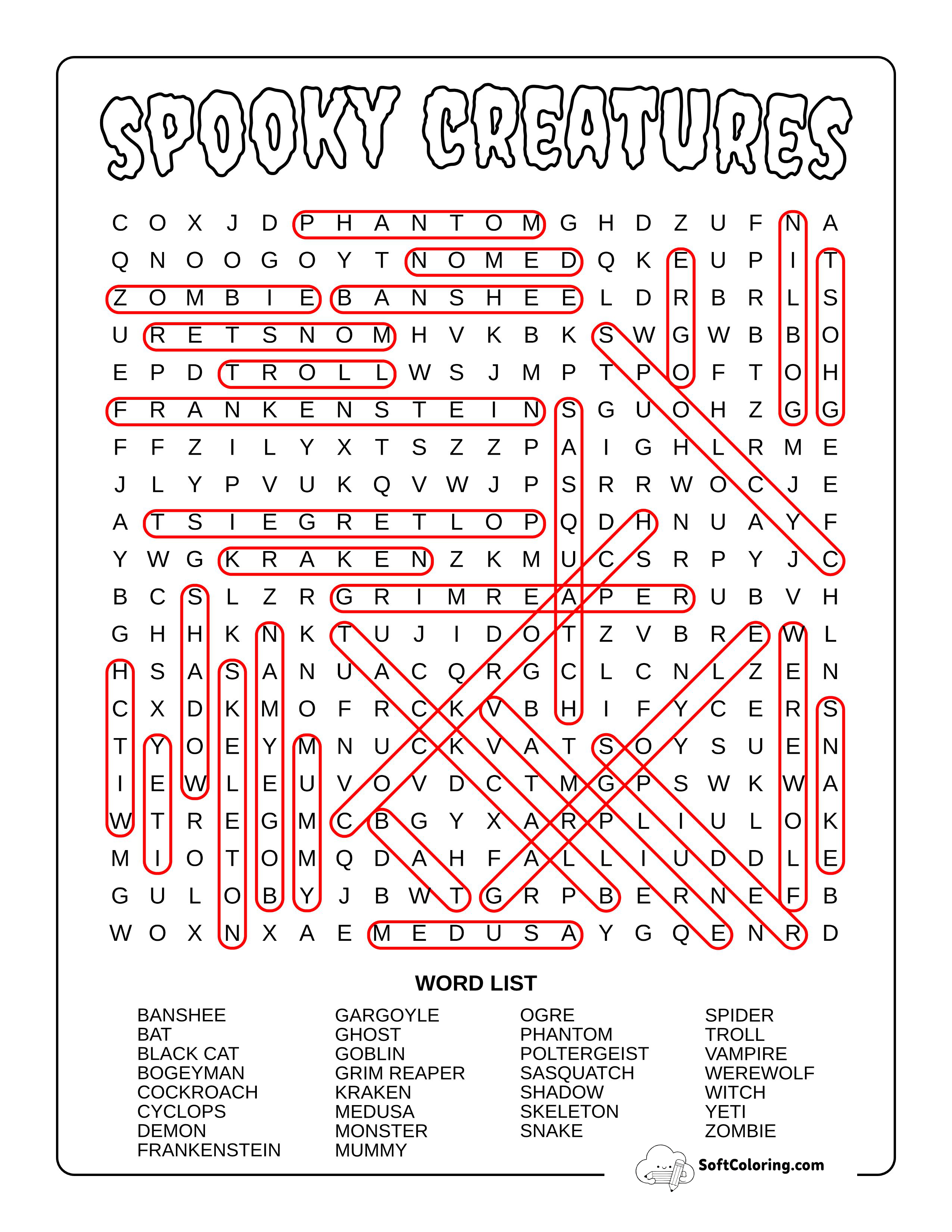 Hard Creatures Answers