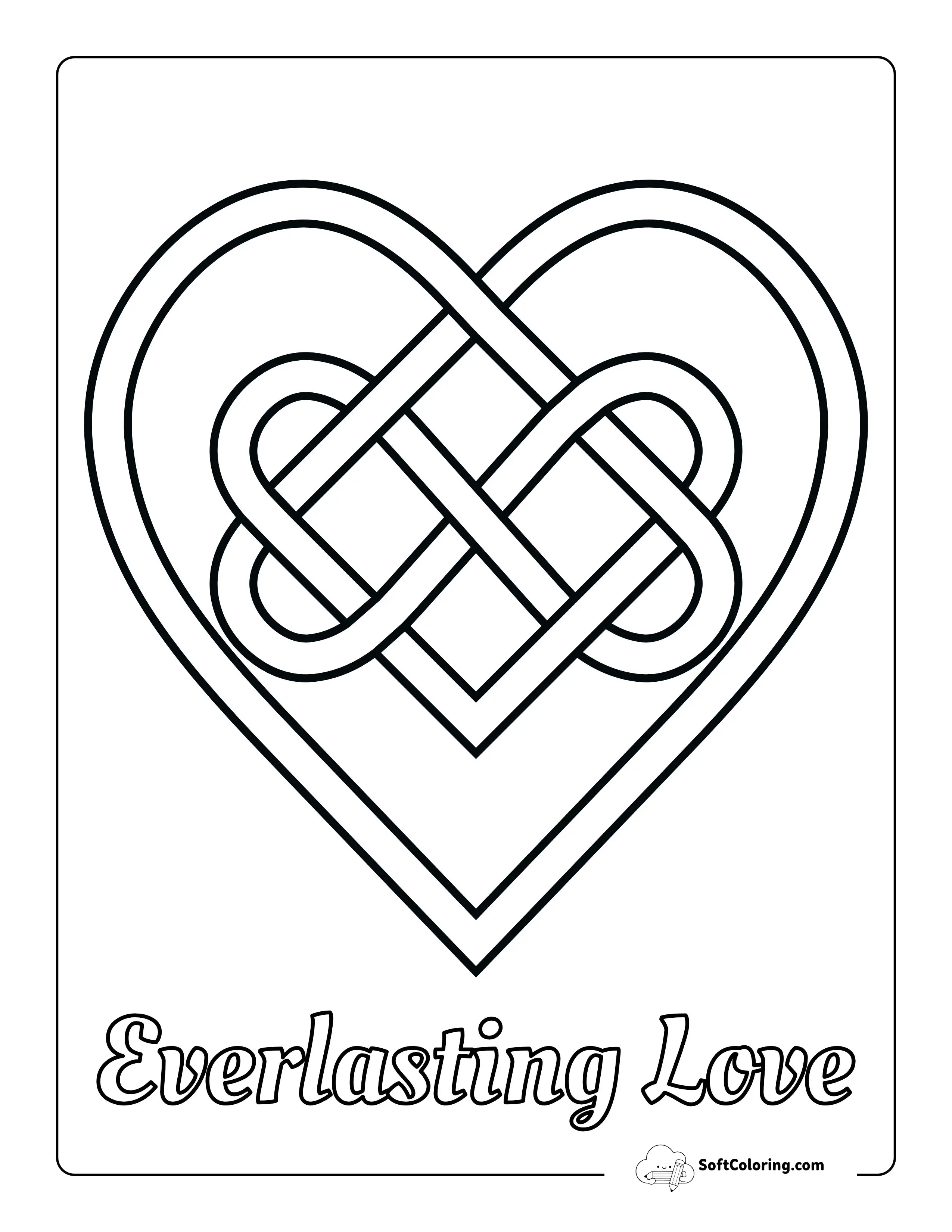"Everlasting Love" Coloring Sheet