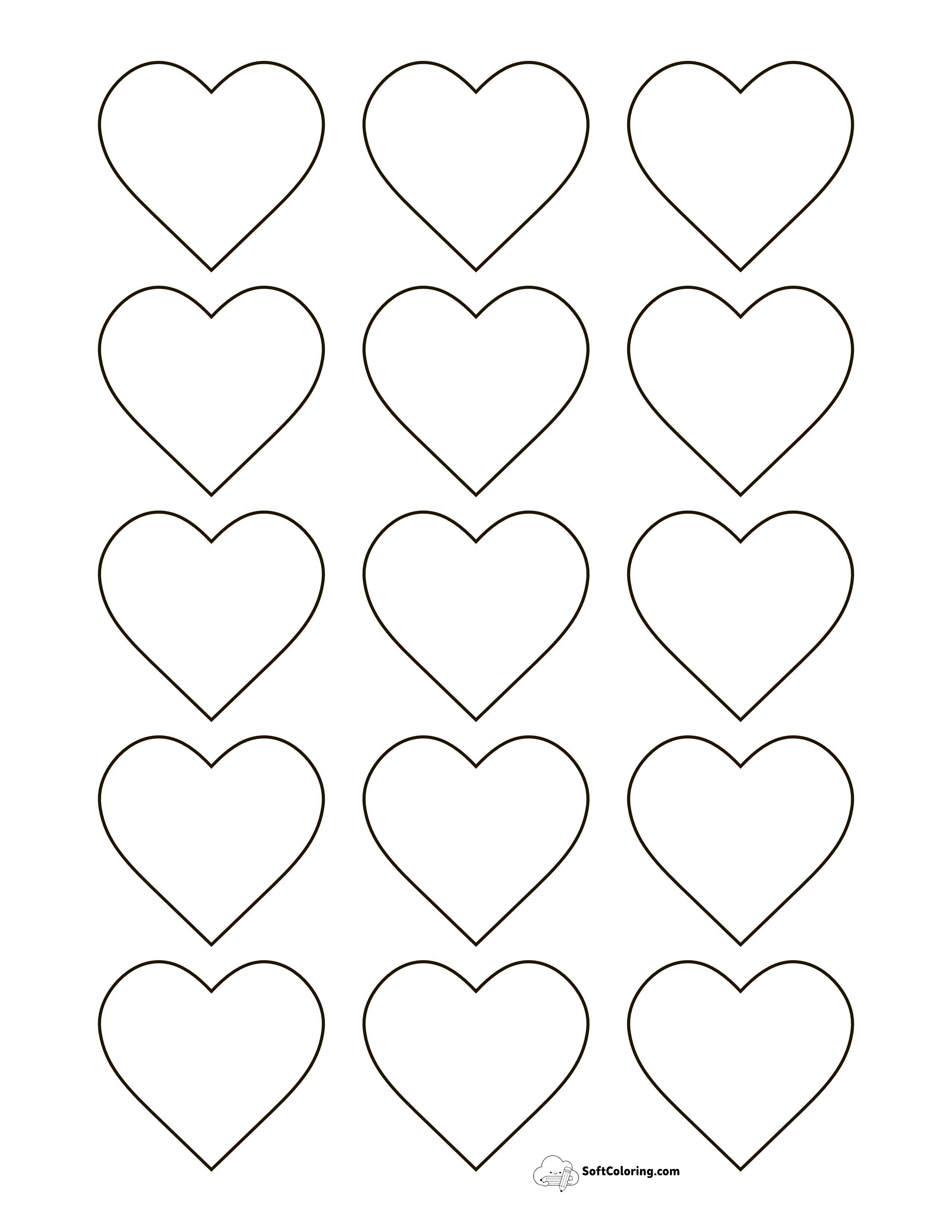 Classic Printable Heartsmini (2 Inch)