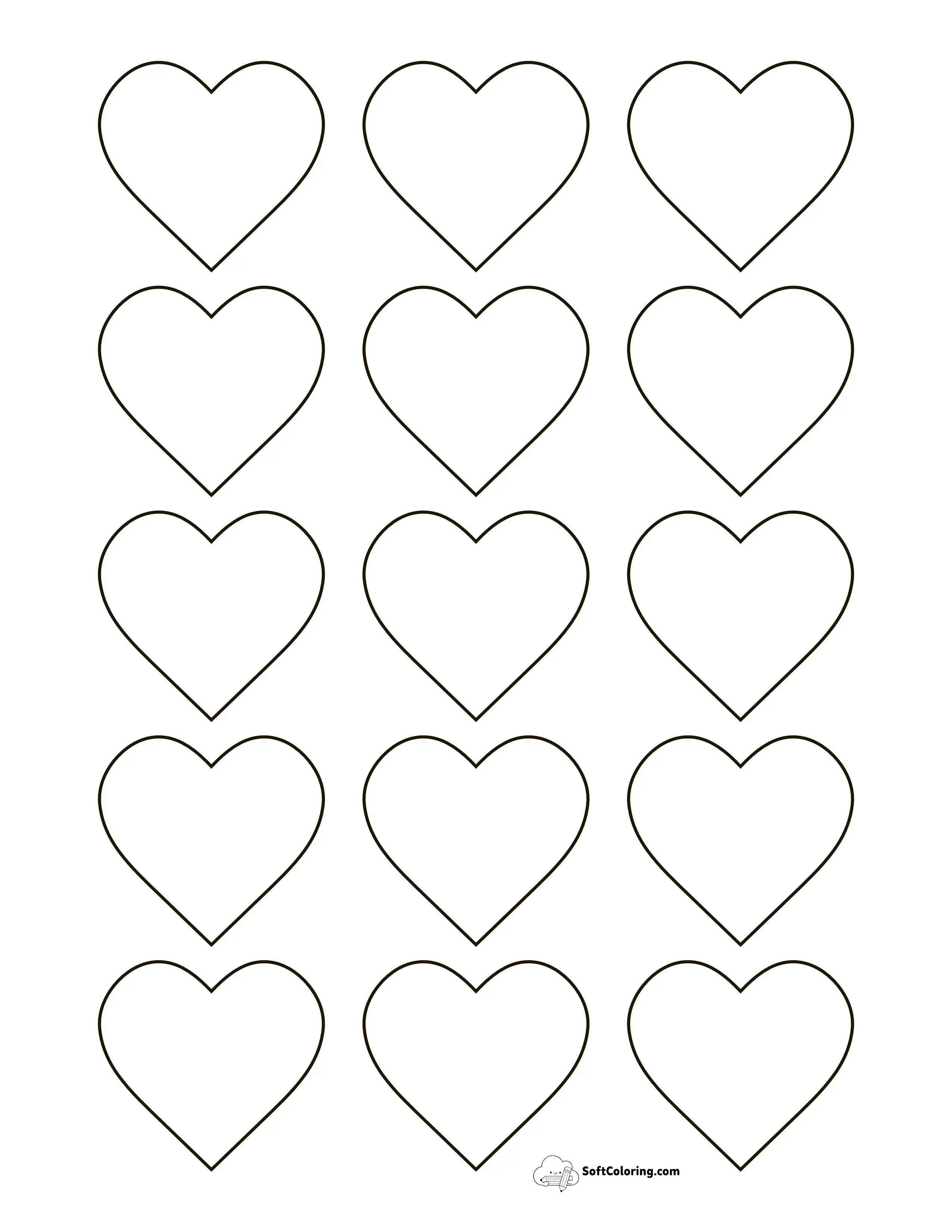 Classic Printable Heartsmini (2 Inch)