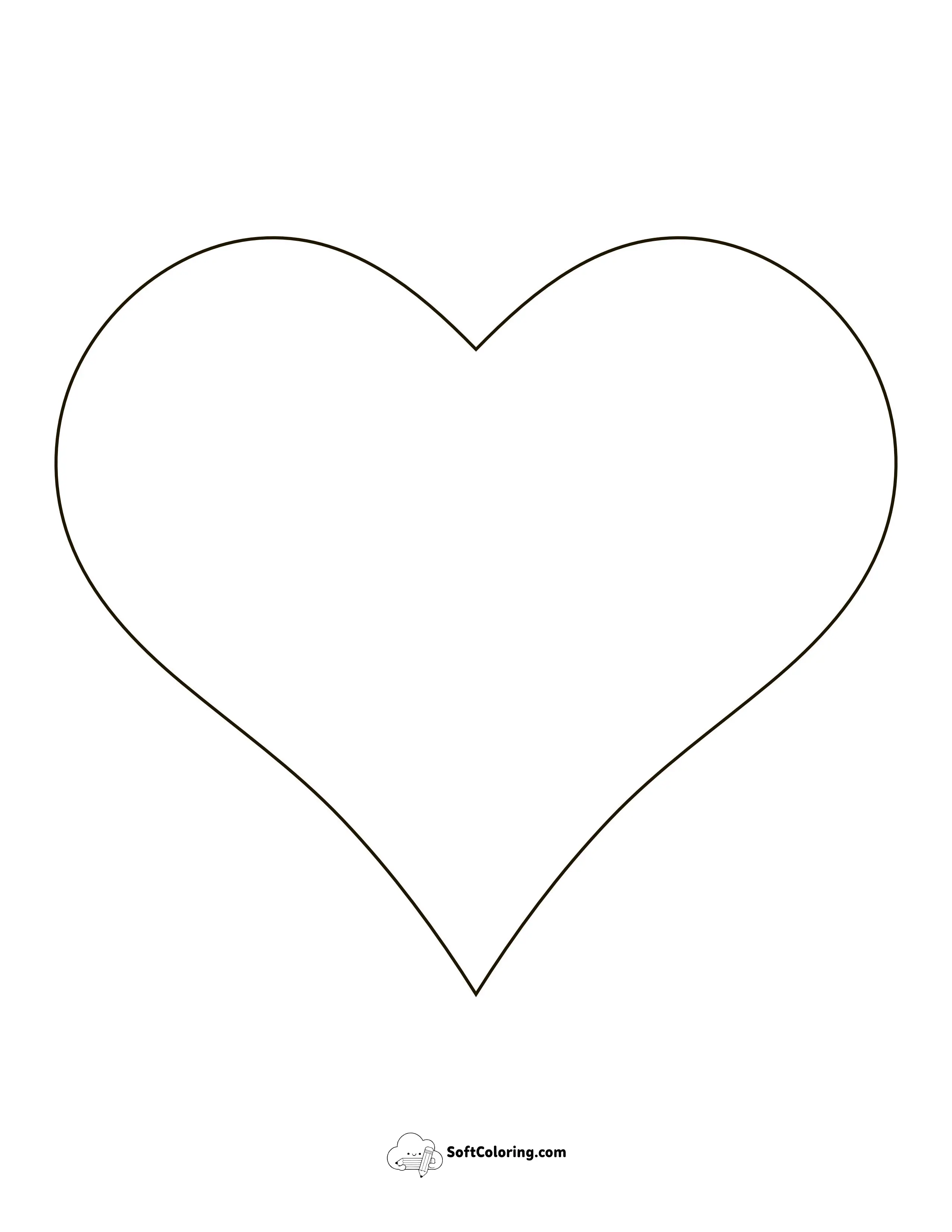 Tapered Heart Templatelarge (7 Inch)