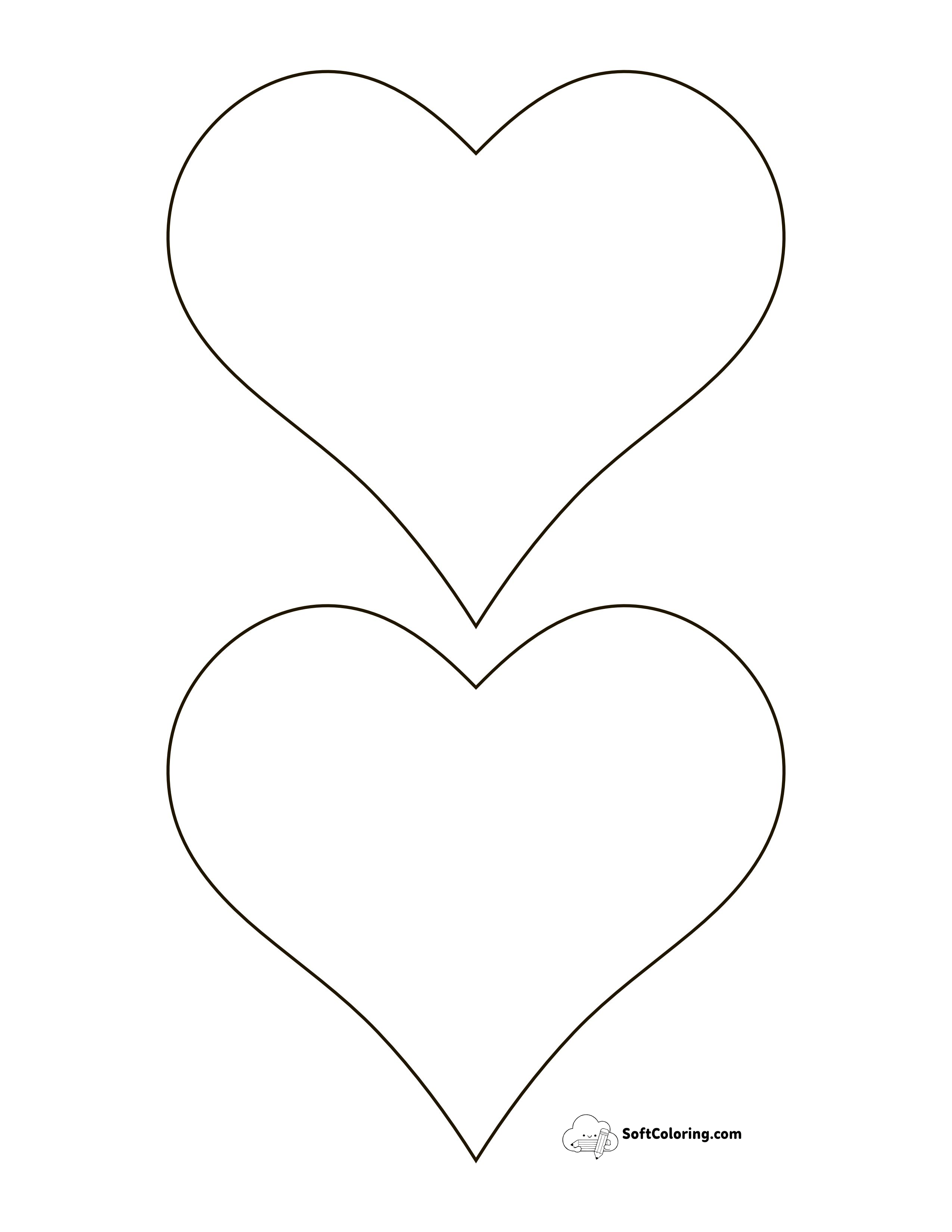 Tapered Heart Templatemedium (5 Inch)