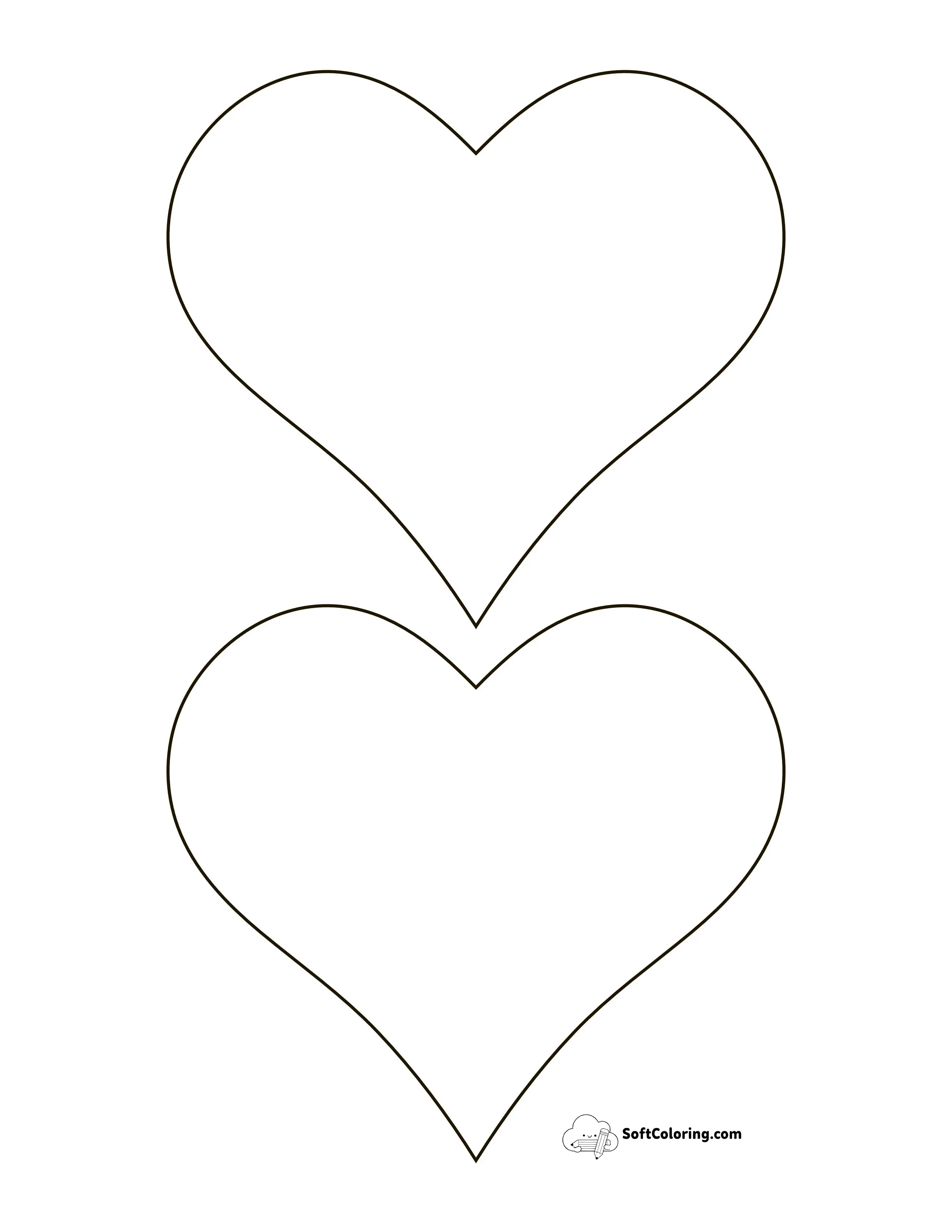 Tapered Heart Templatemedium (5 Inch)