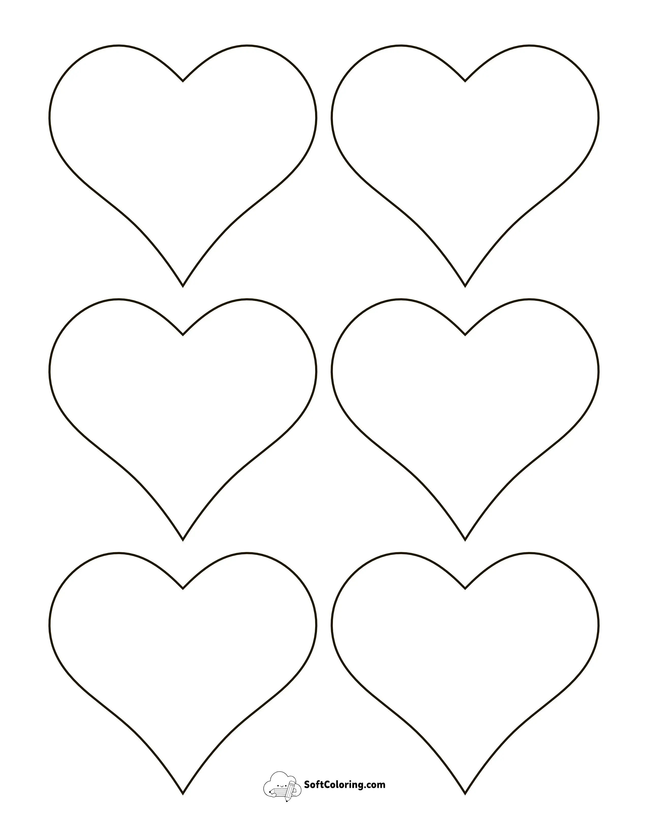Tapered Heart Patternsmall (3 Inch)