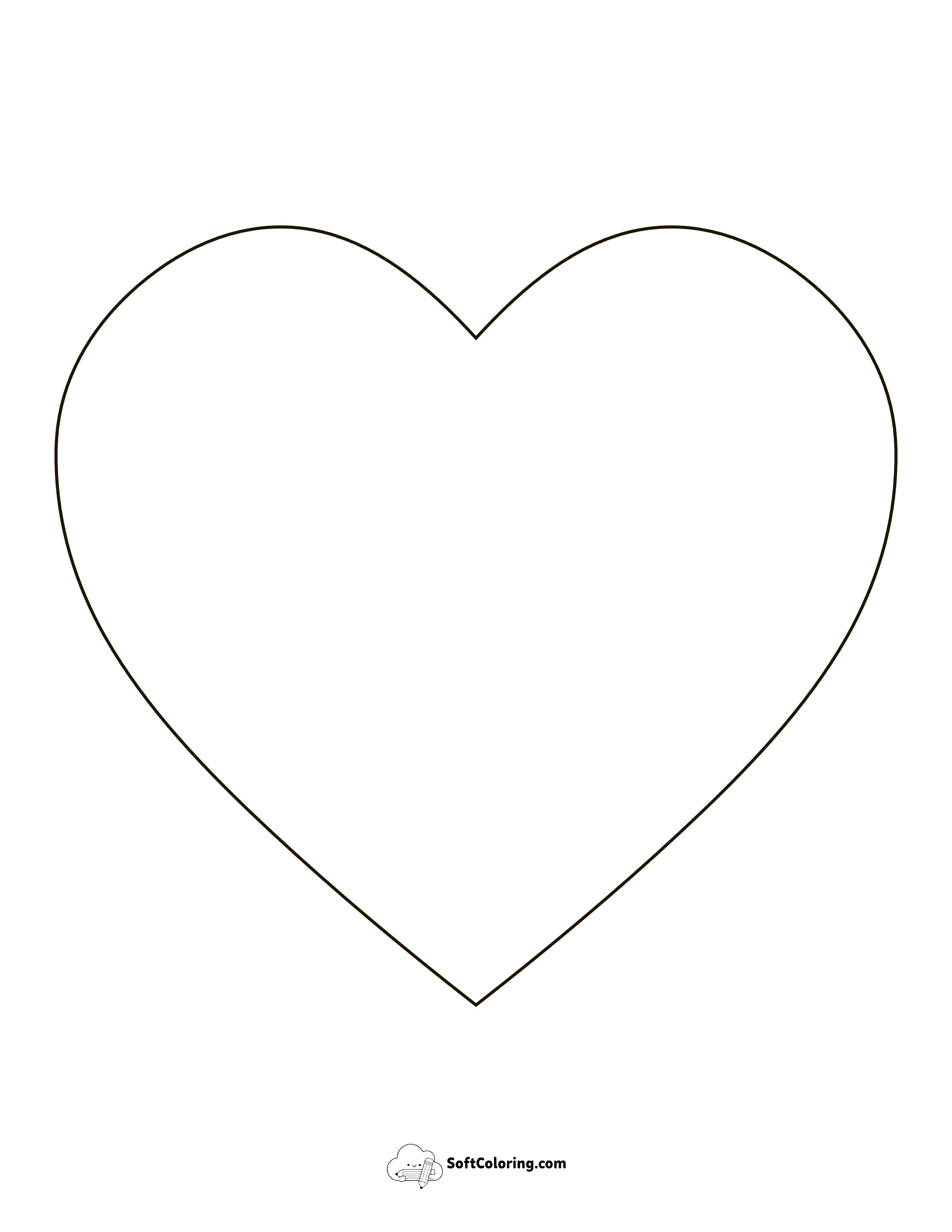 Rounded Heart Templatelarge (7 Inch)