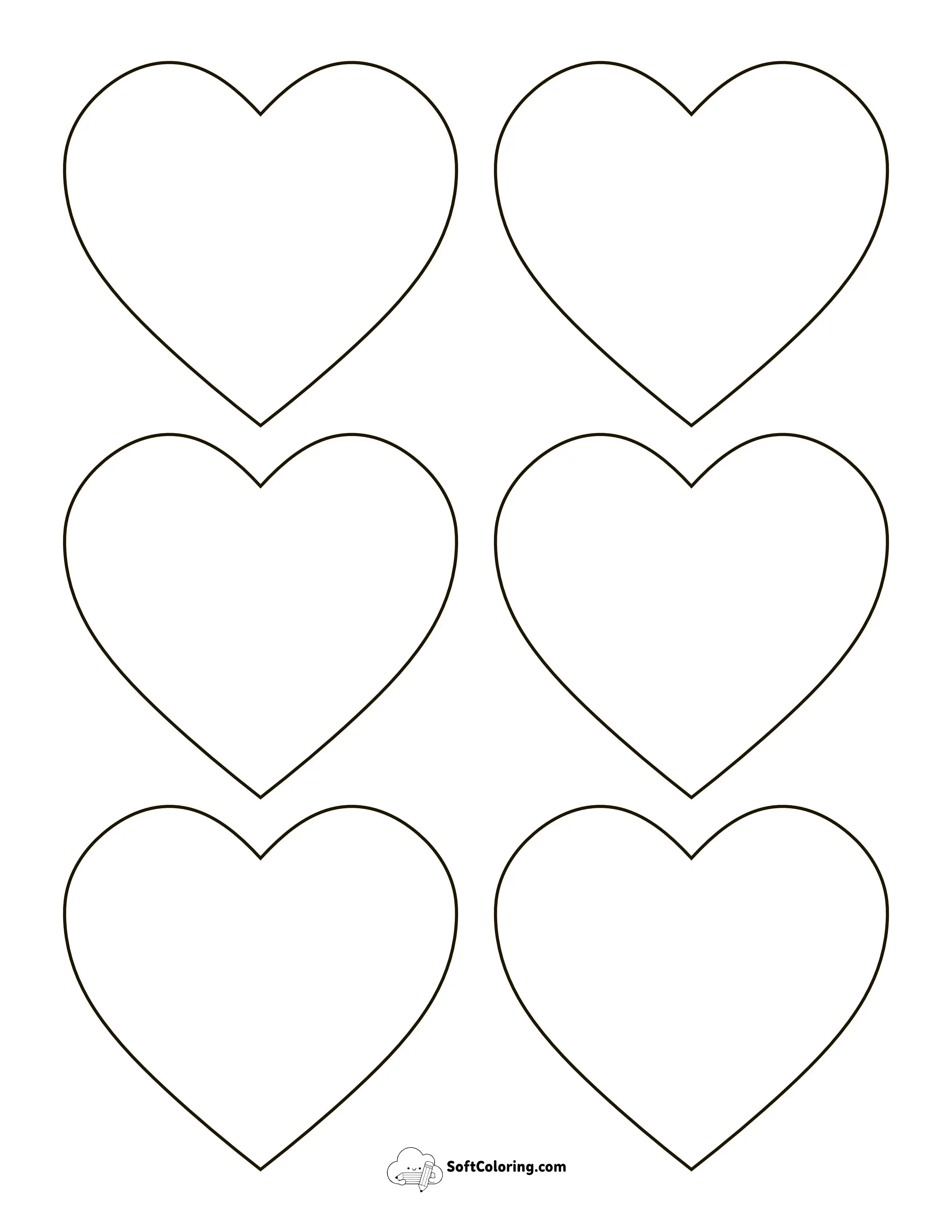 Rounded Heart Patternsmall (3 Inch)