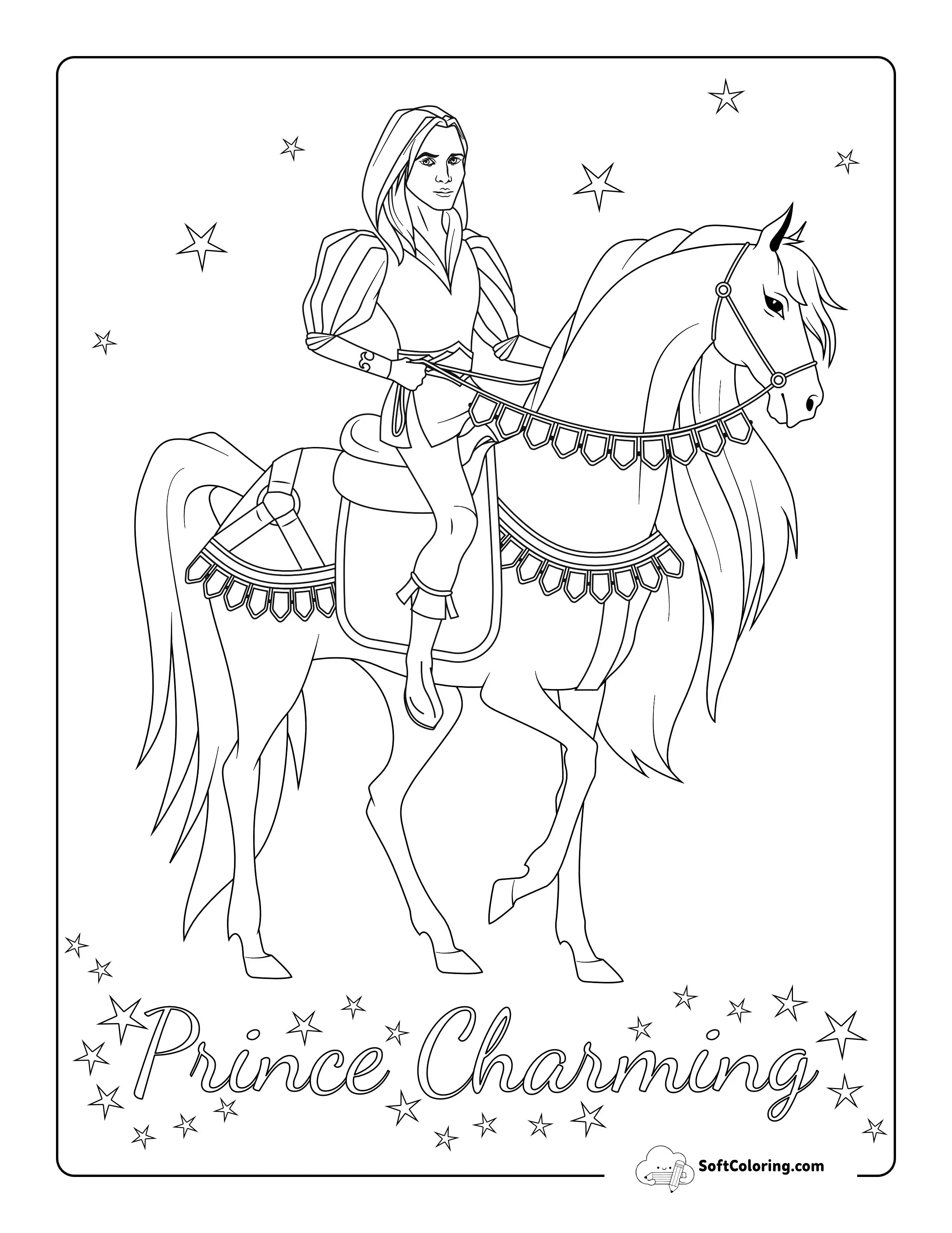 Prince Charming Coloring Page