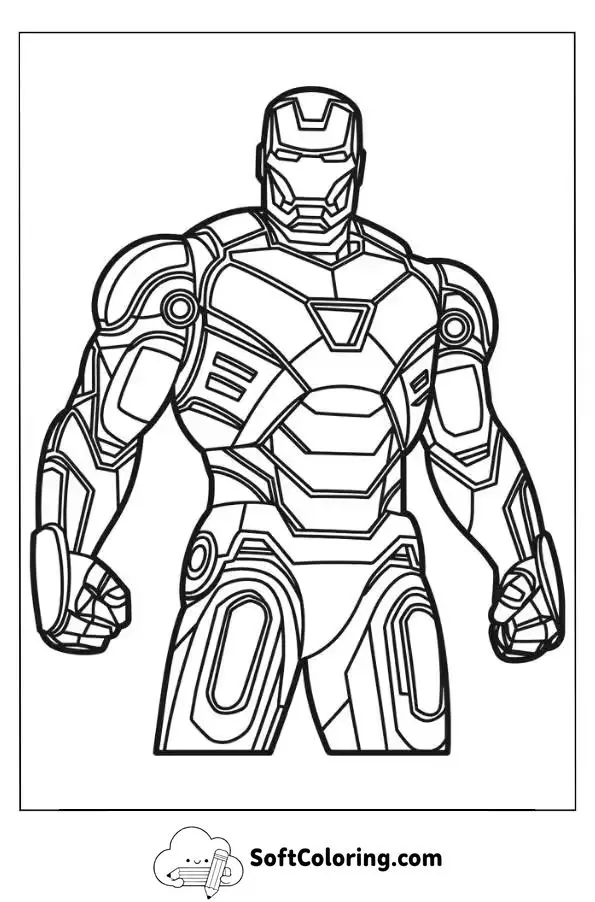 Infinity War Iron Man Coloring Page