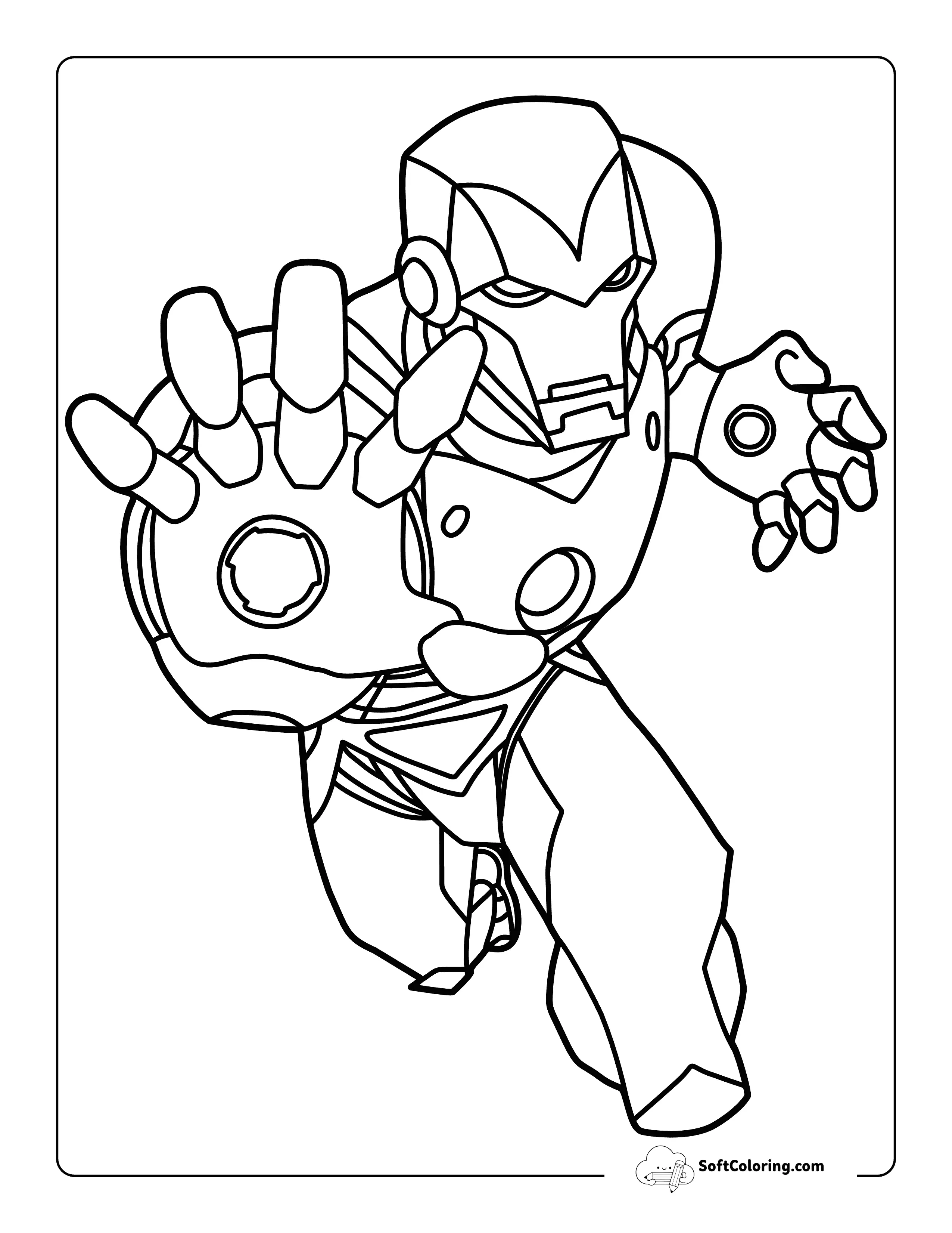 Avengers Iron Man-Inspired Drawing To Color