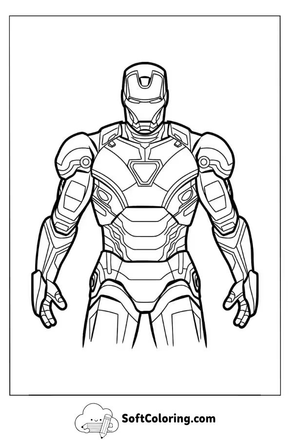 Iron Man Suit Coloring Page