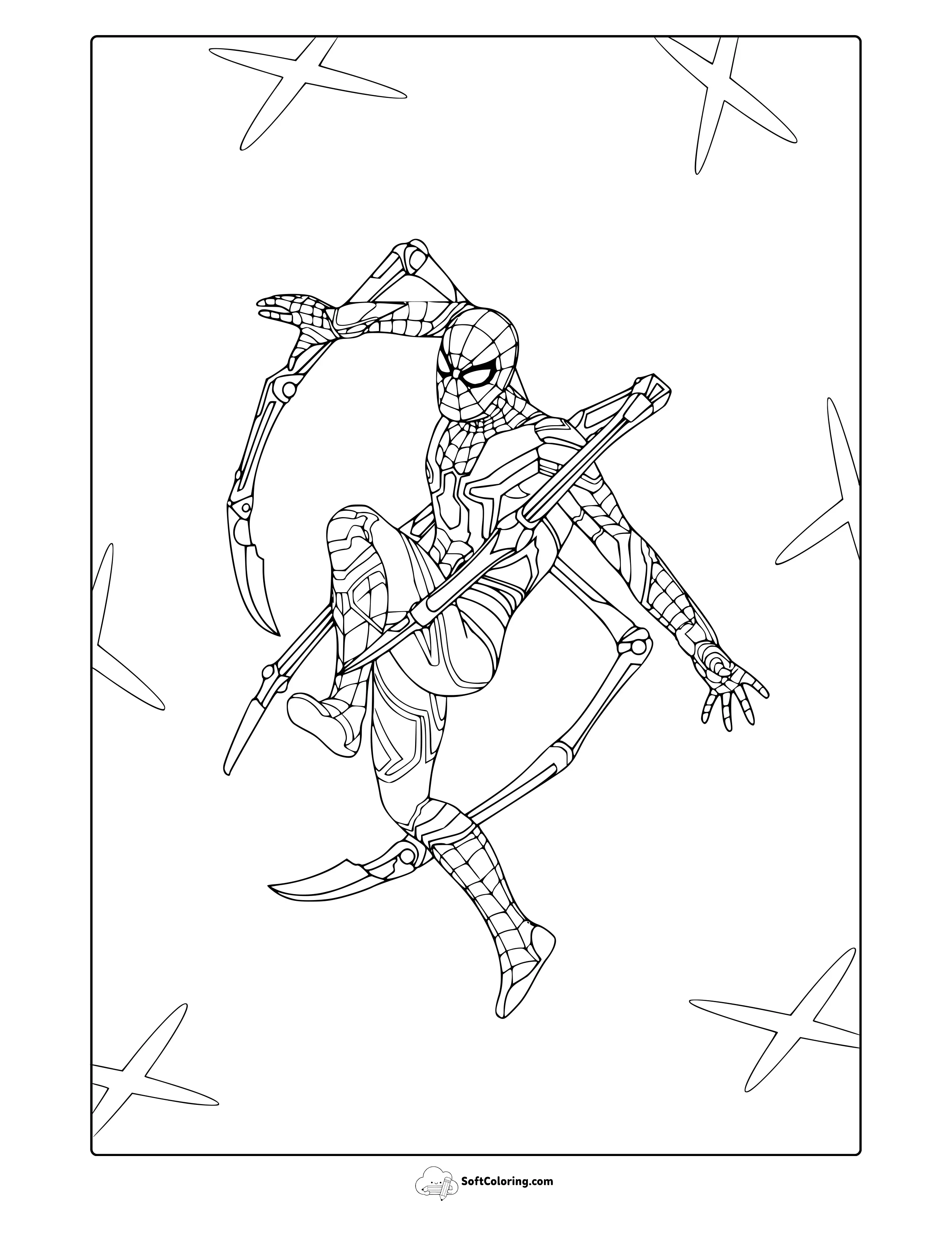 Iron Spider Coloring Page