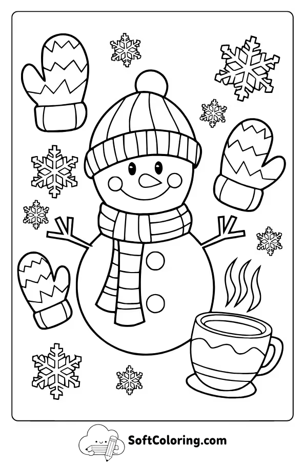 January Themed Coloring Pages