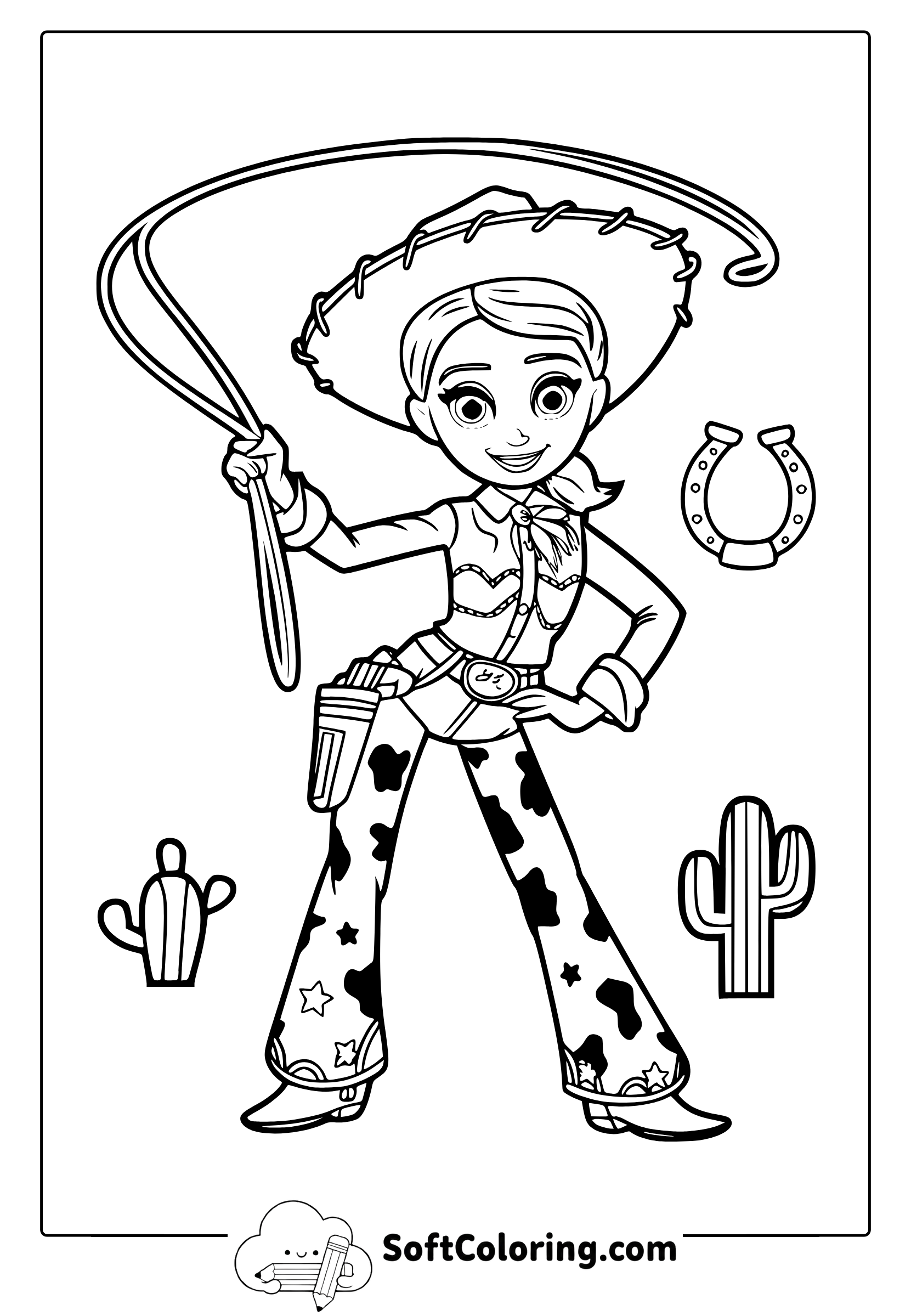 jessie toy story coloring page