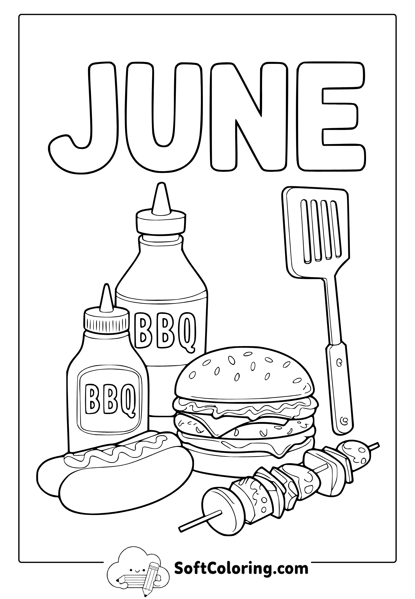 june foods coloring page