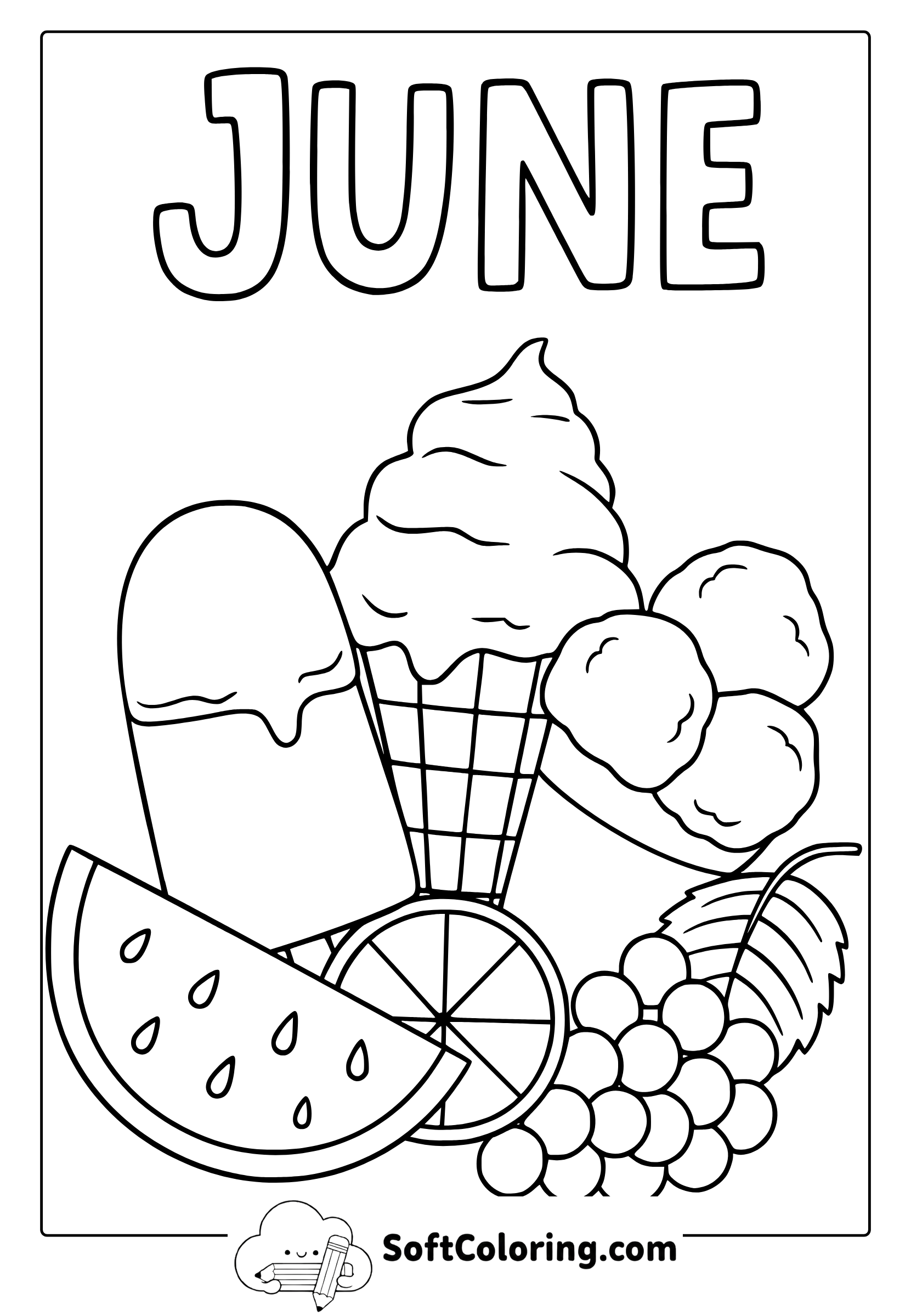 june fresh foods coloring page