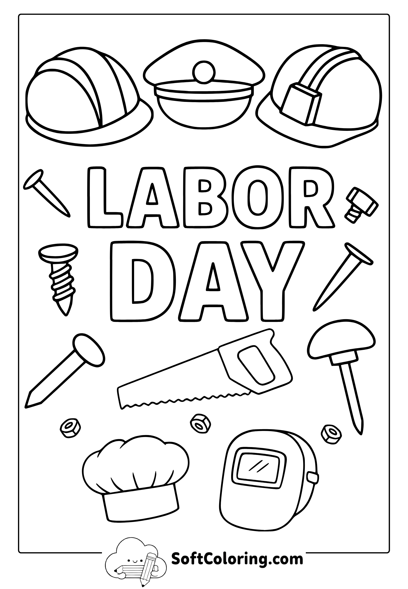 labor day coloring page