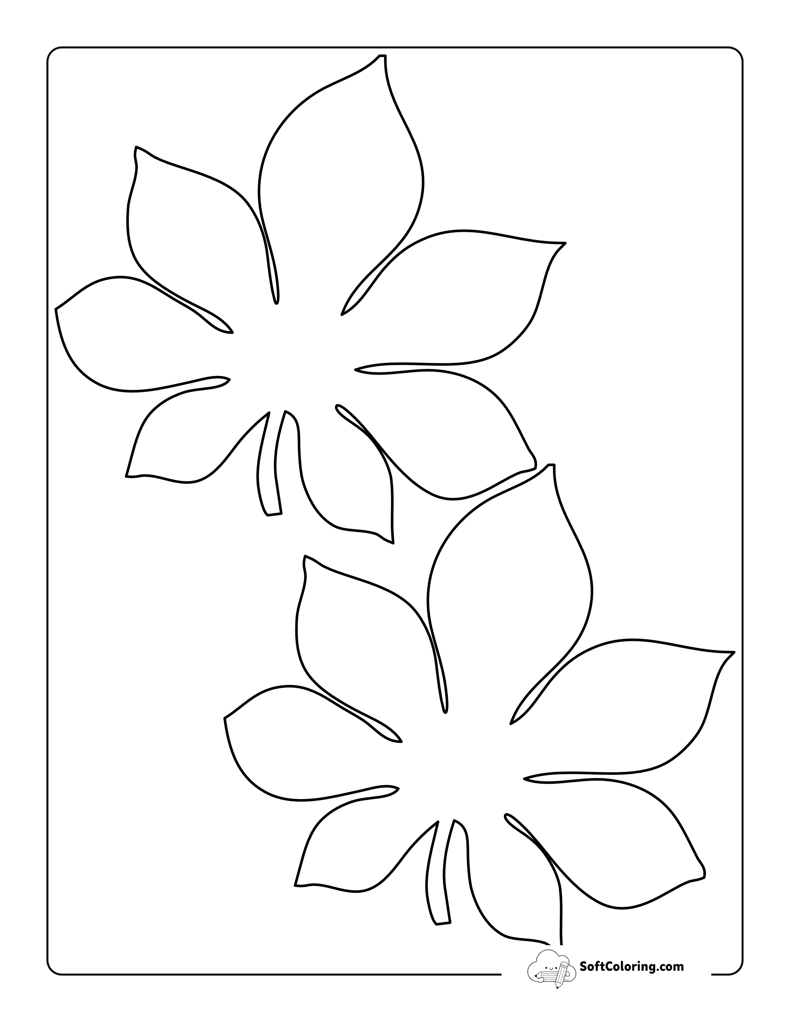 Chestnut Leaf Template - Medium