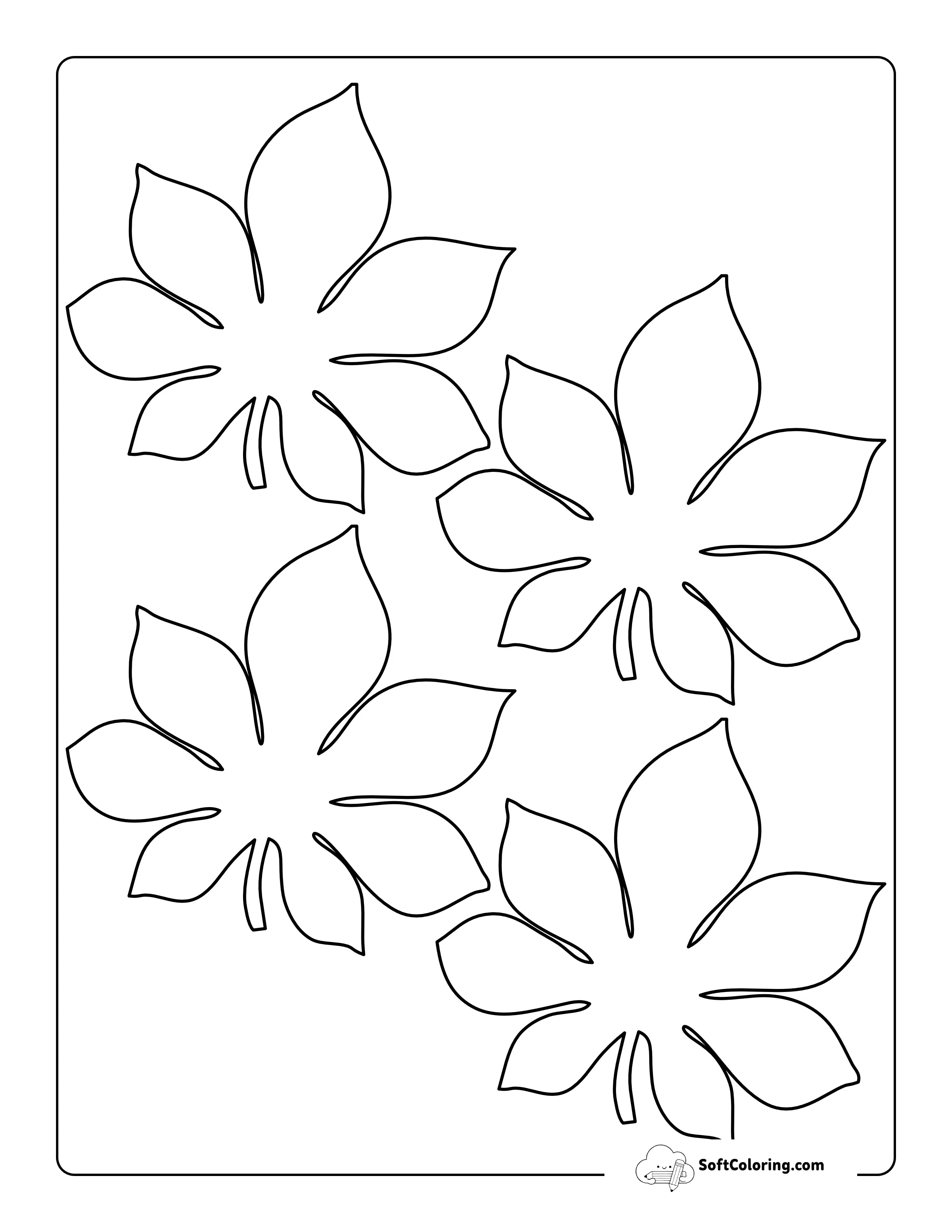 Chestnut Leaf Template - Small