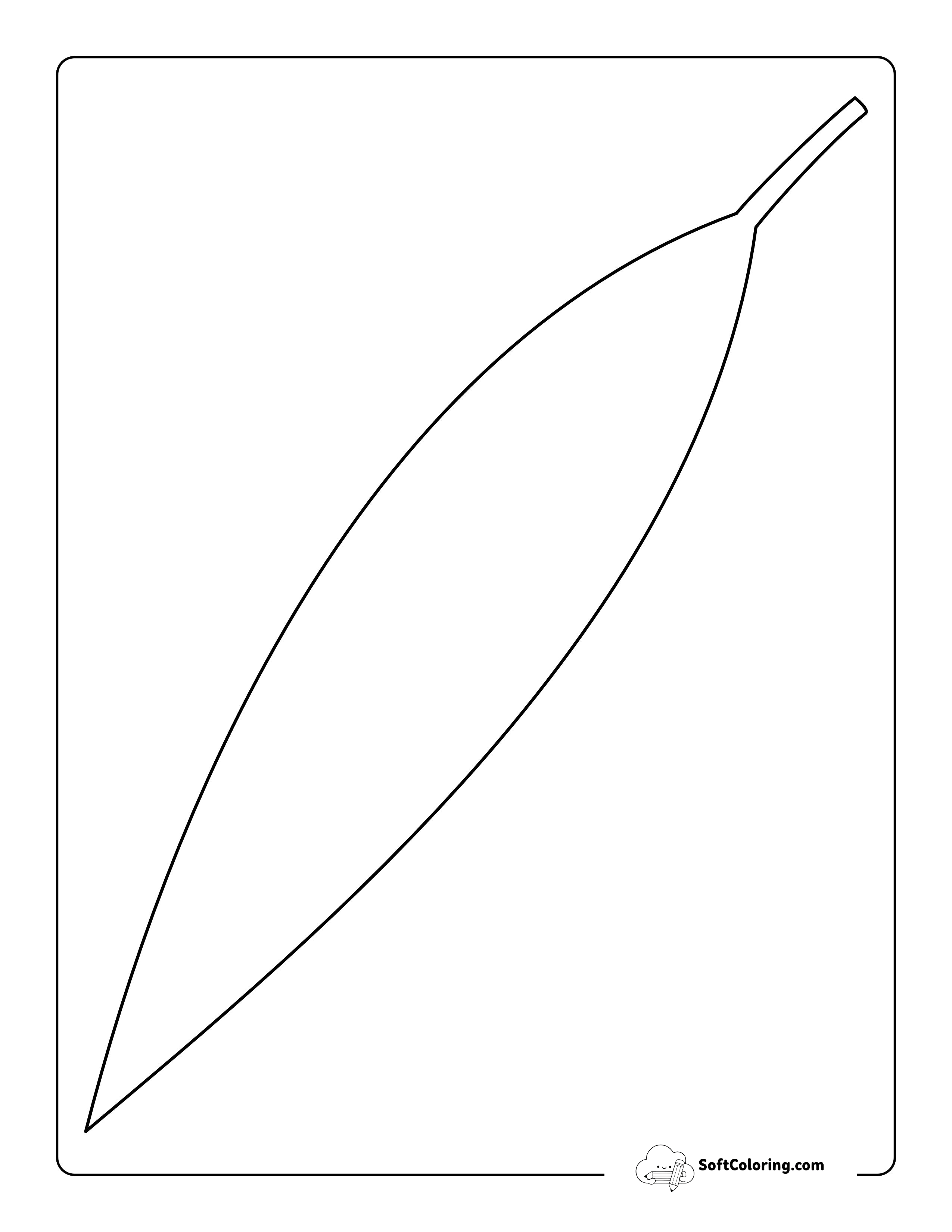 Eucalyptus Gum Leaf Template - Large