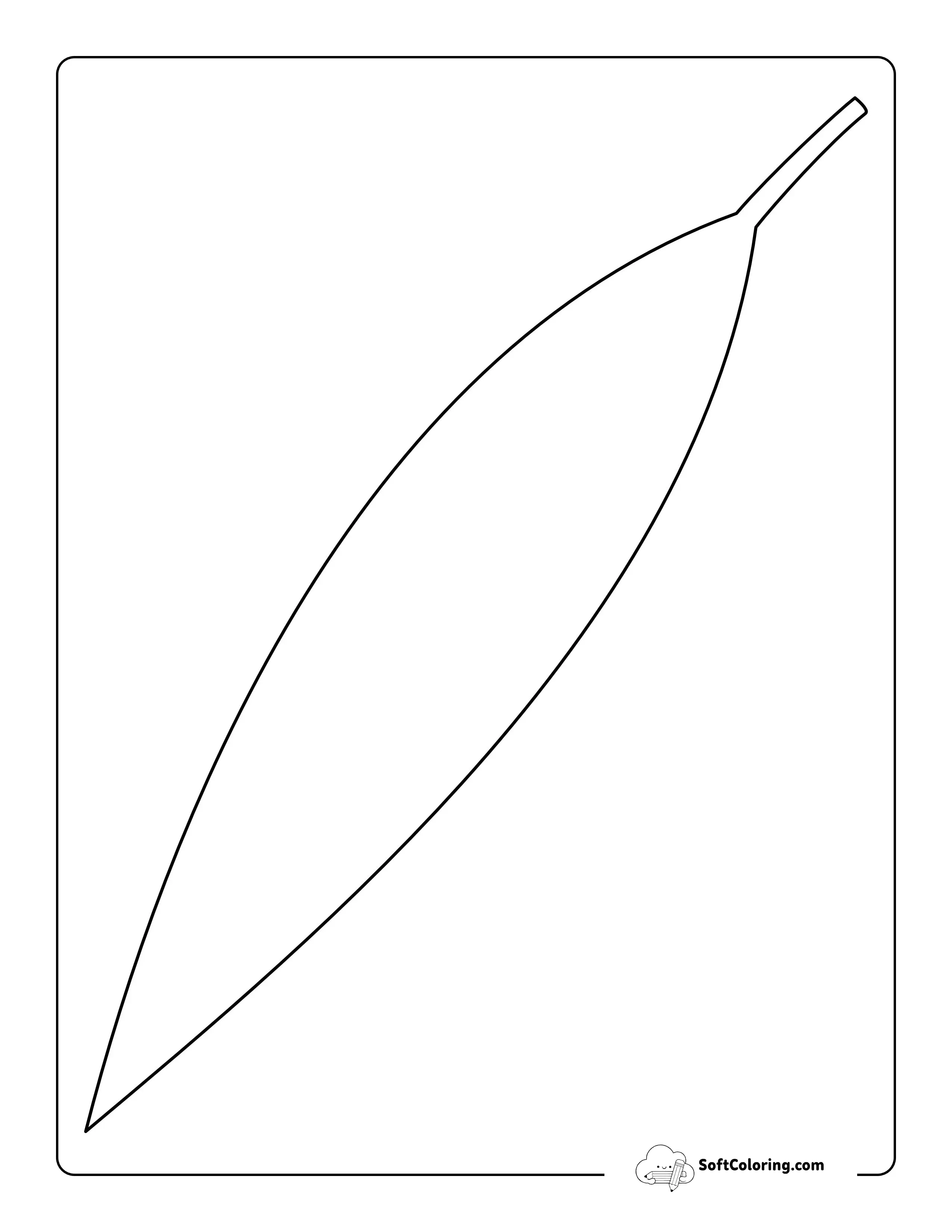 Eucalyptus Gum Leaf Template - Large