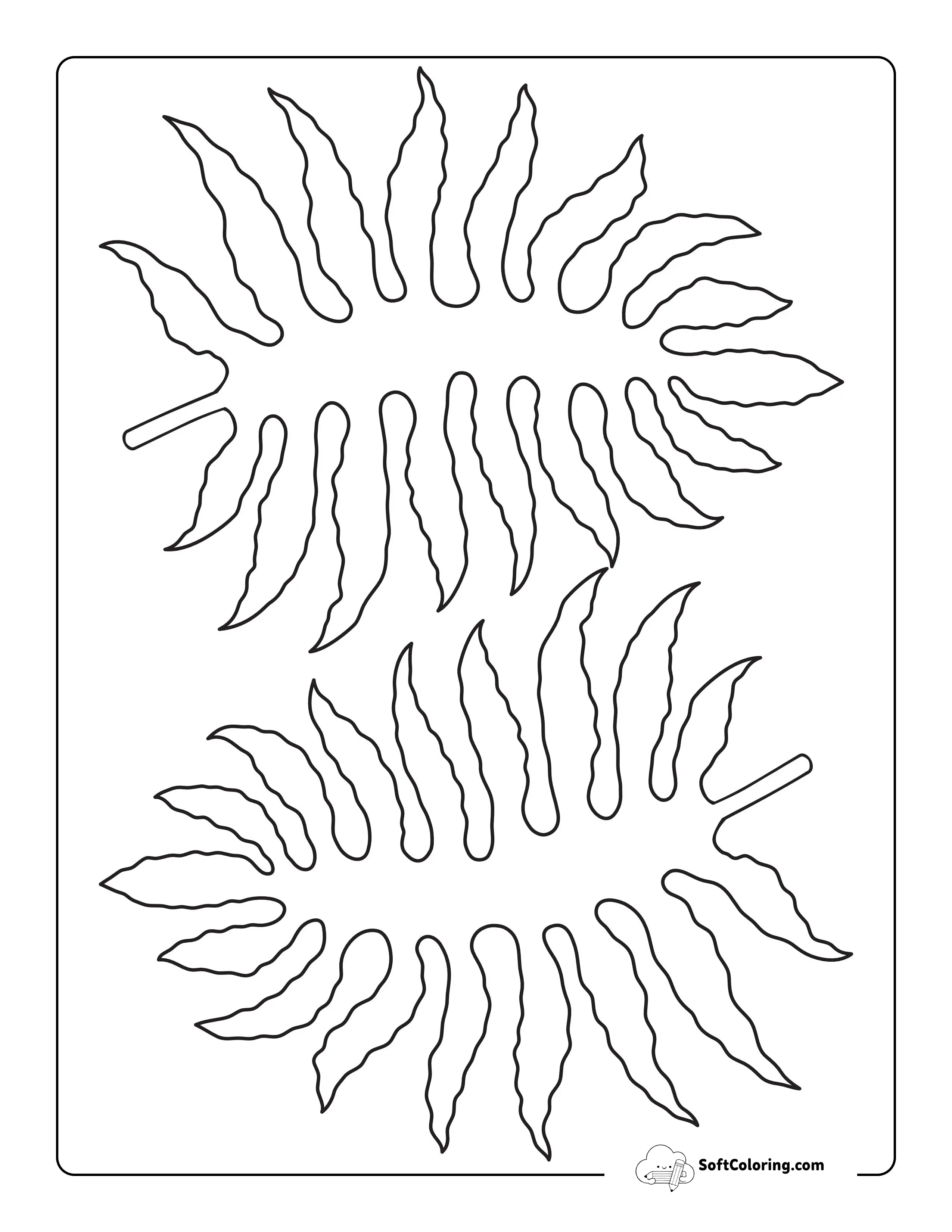 Fern Leaf Template - Medium