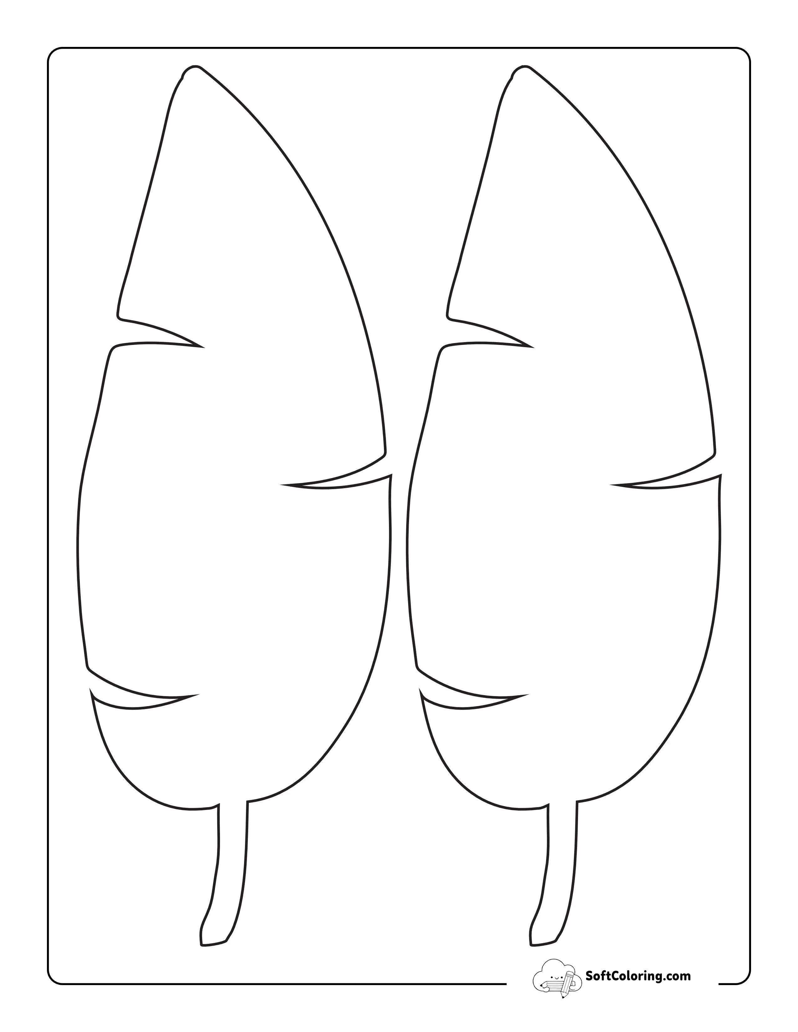 Banana Leaf Pattern - Large