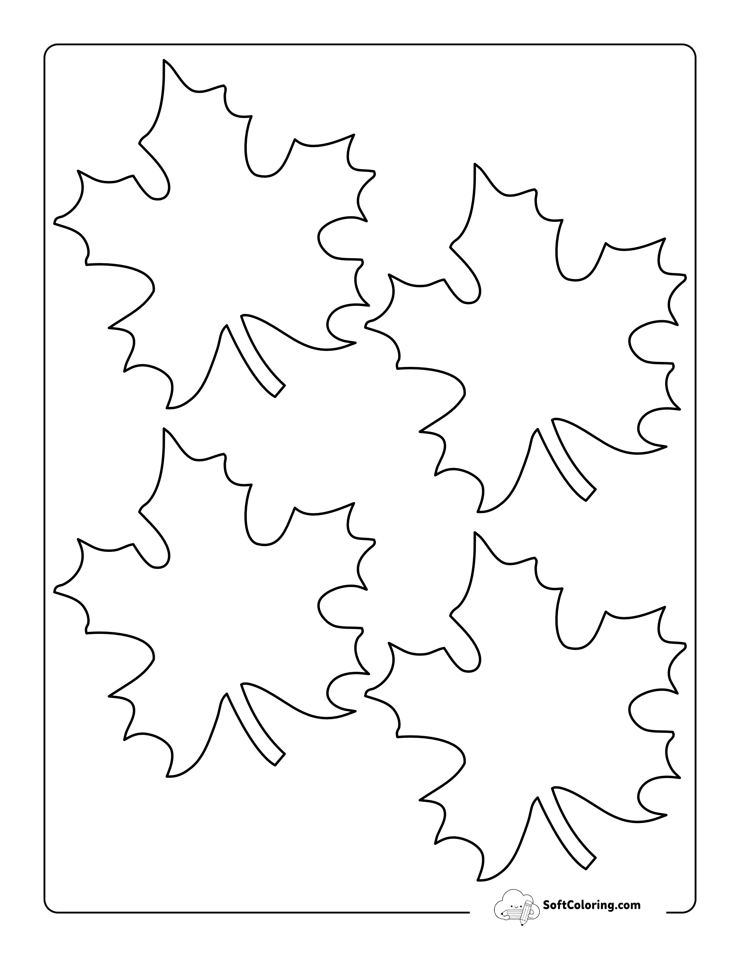 Maple Leaf Outline - Small