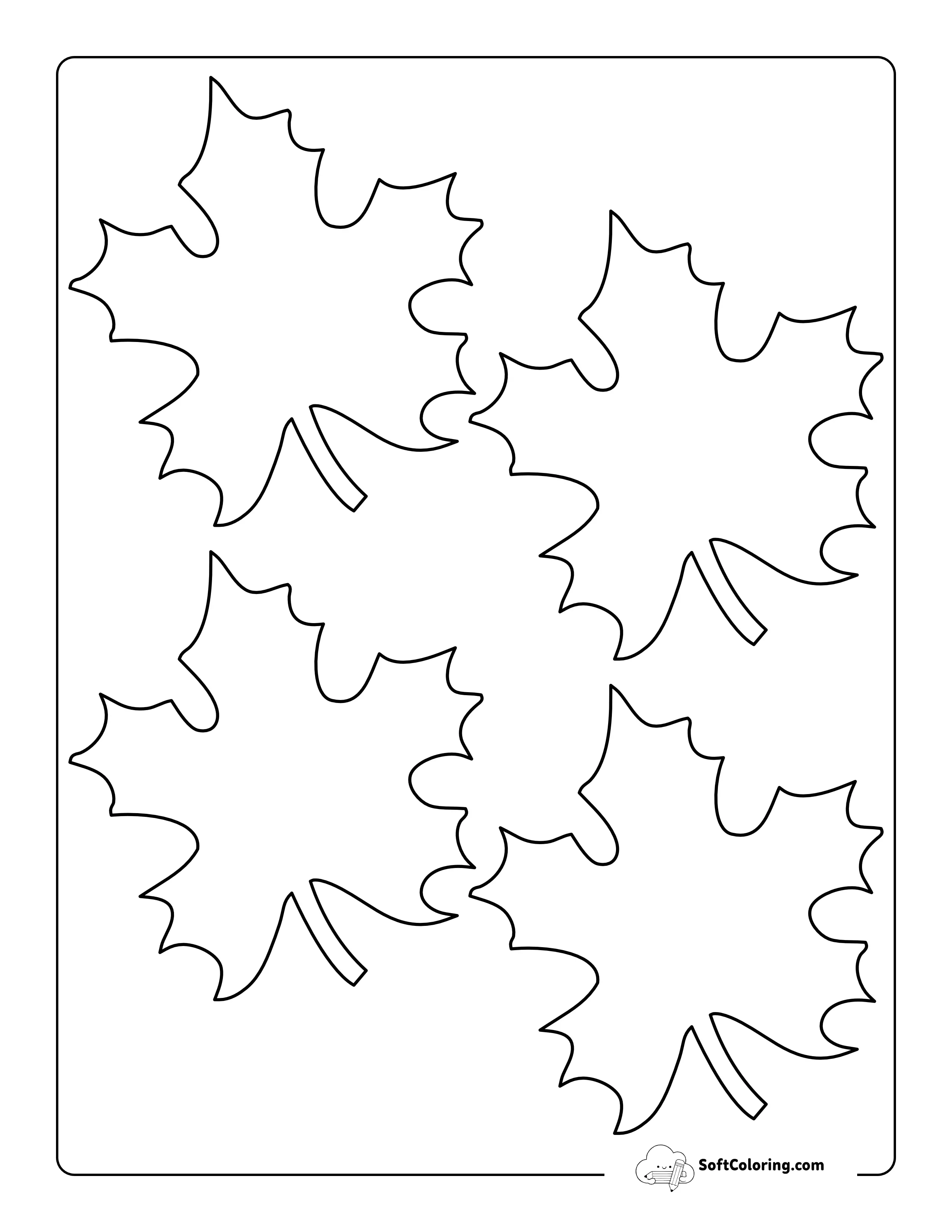 Maple Leaf Outline - Small