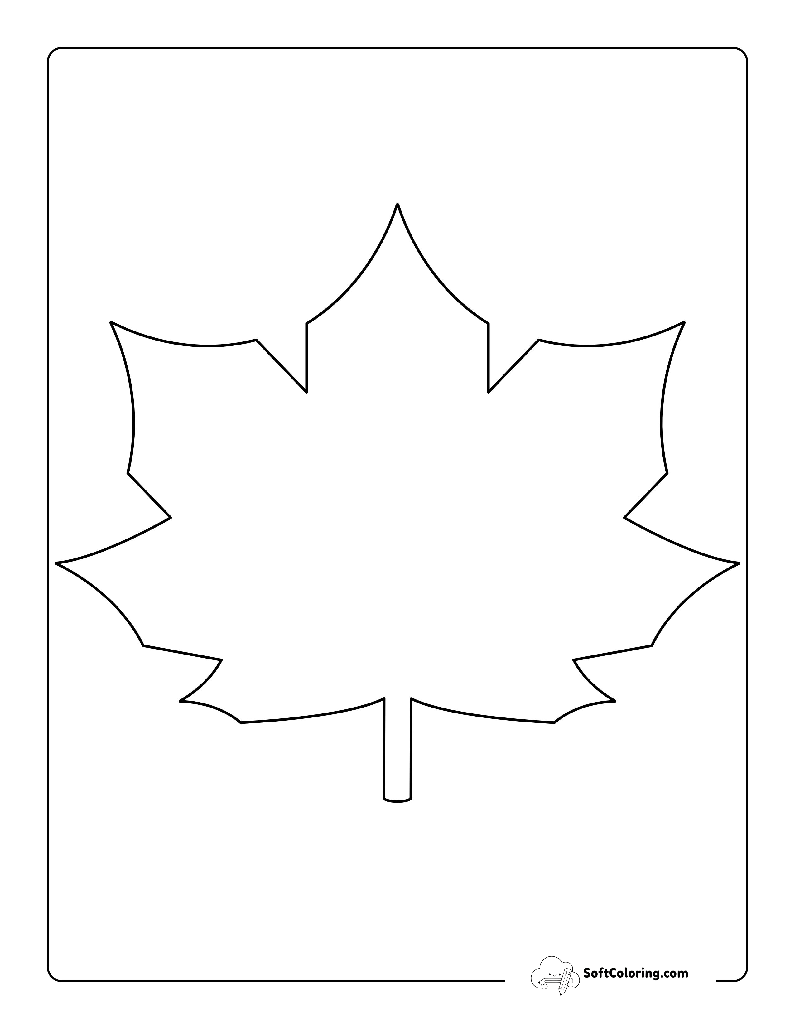 Symmetrical Maple Leaf - Large