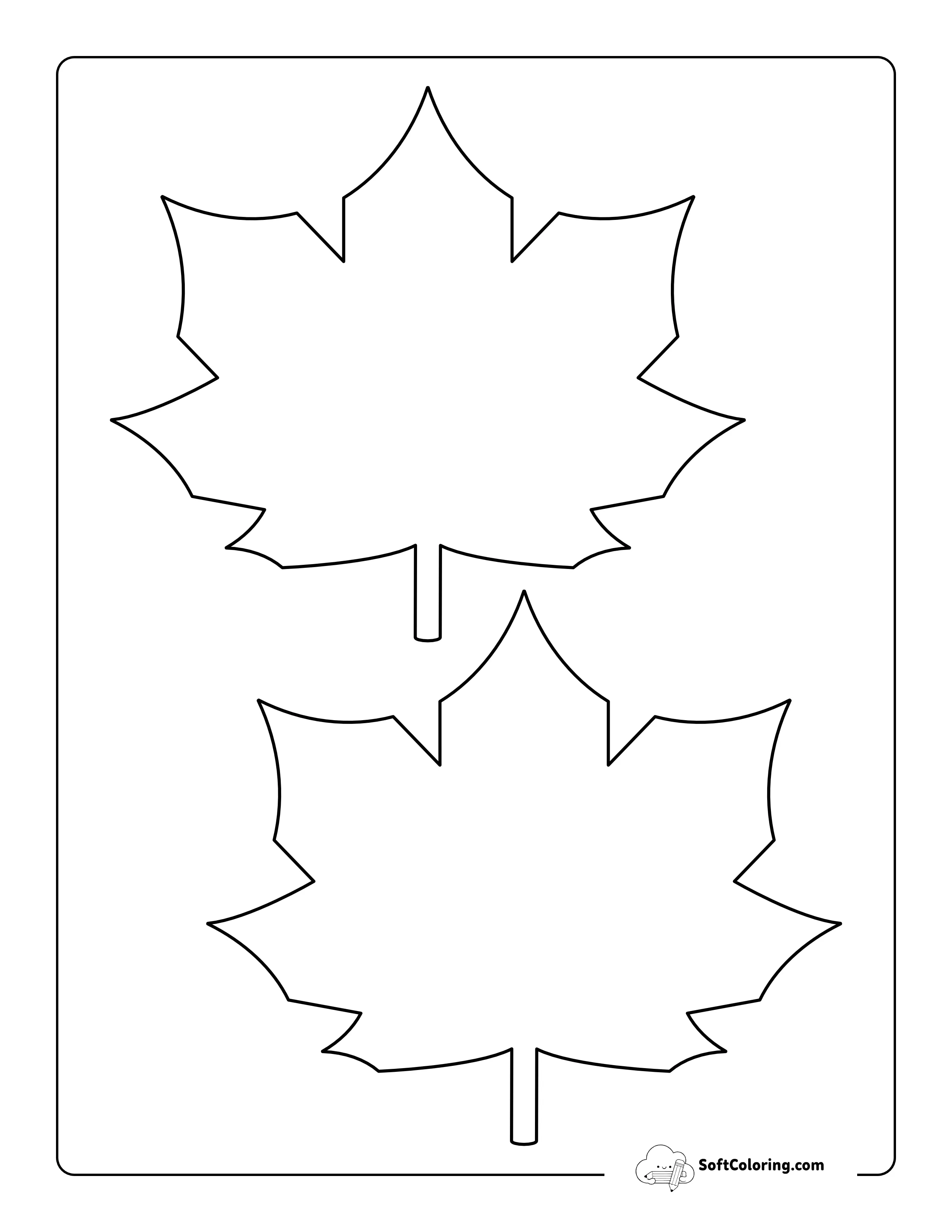 Symmetrical Maple Leaf - Medium