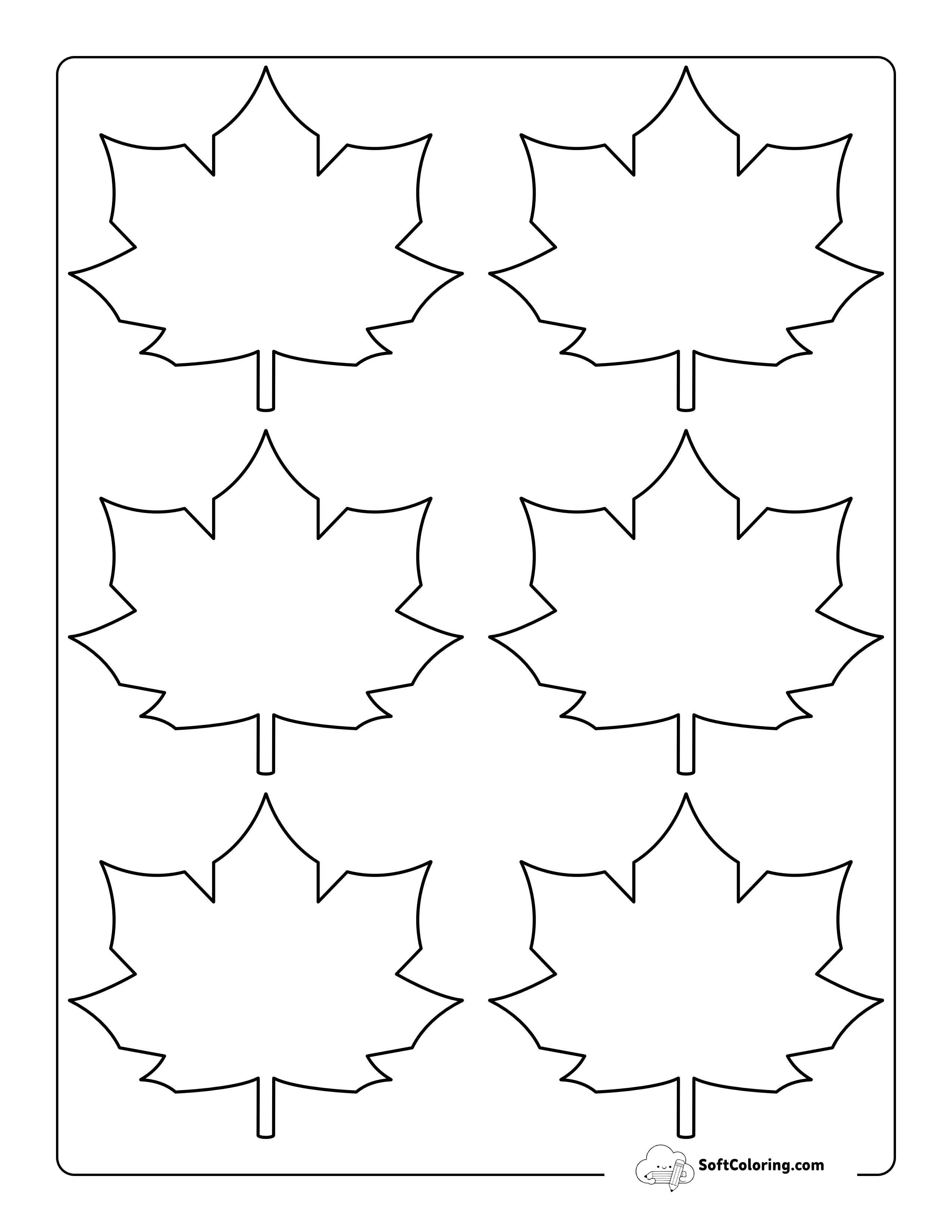 Symmetrical Maple Leaf - Small