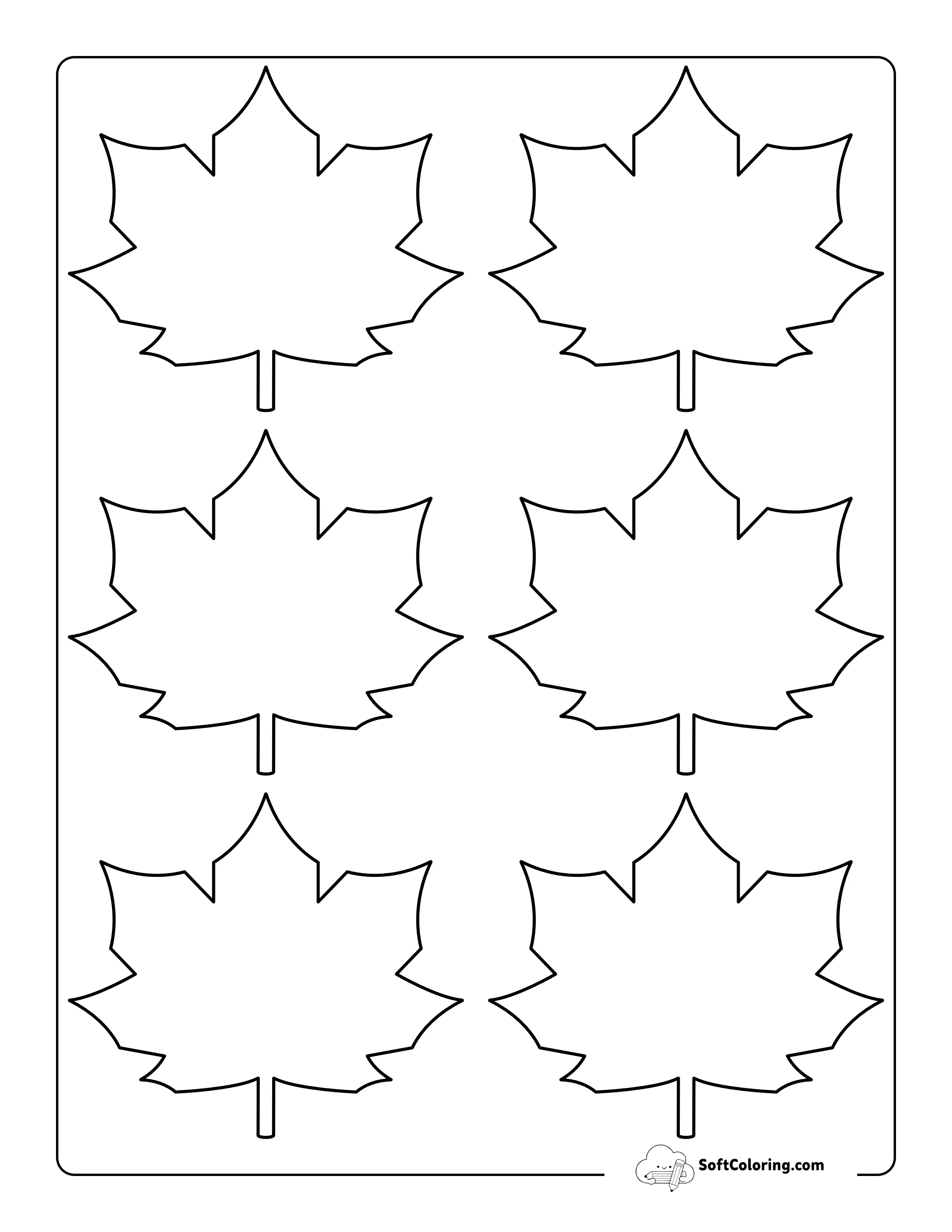 Symmetrical Maple Leaf - Small