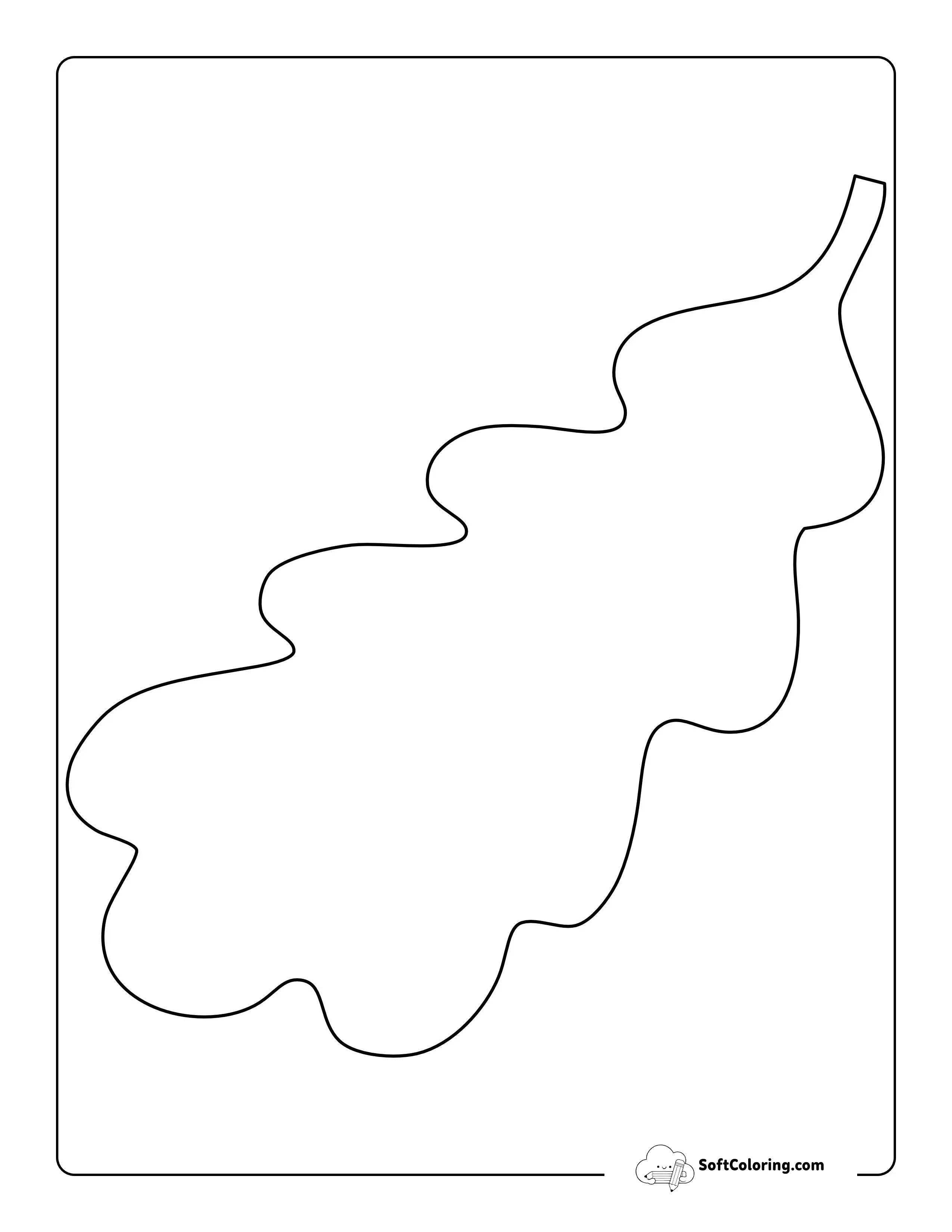 Oak Leaf Template - Large