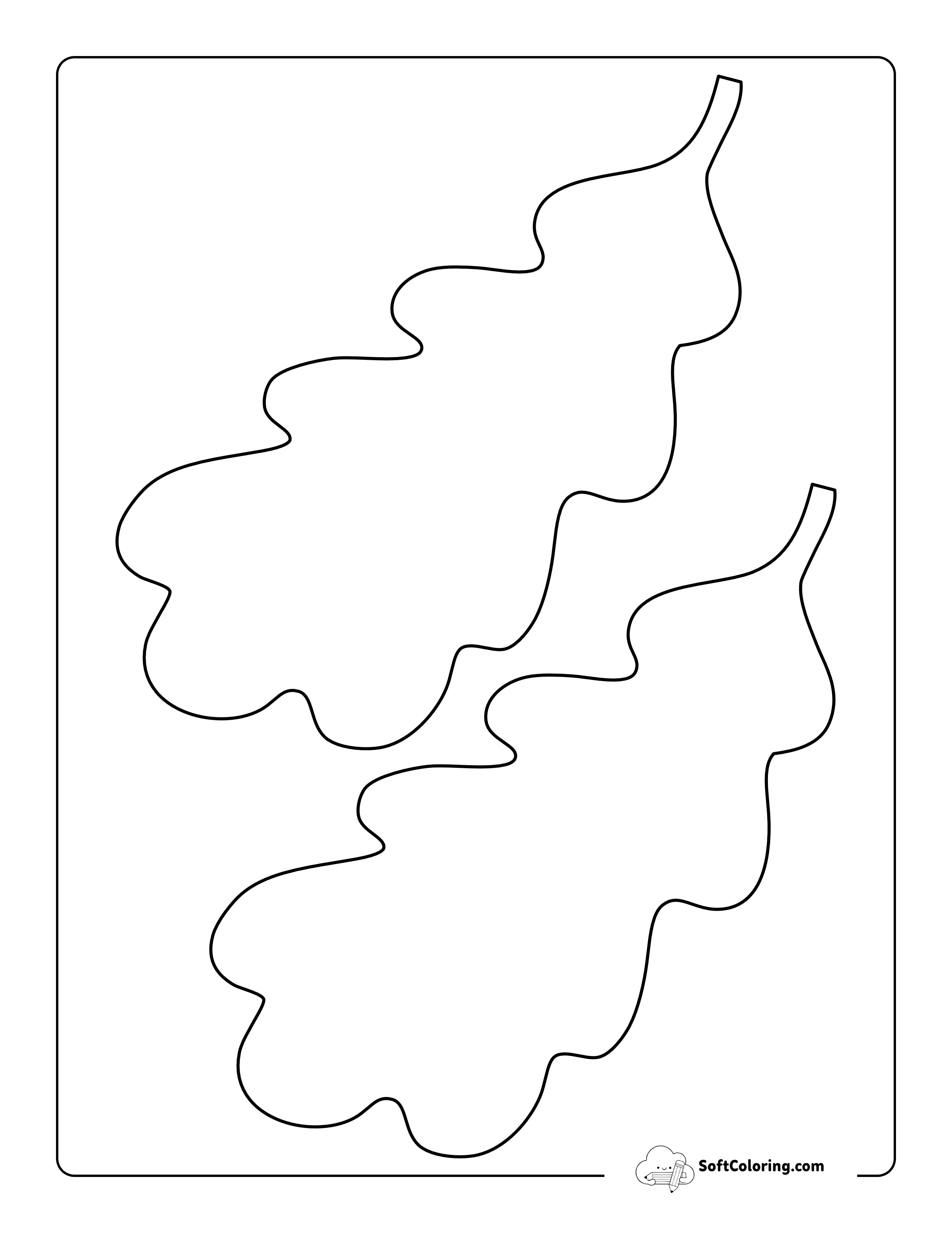 Oak Leaf Template - Medium