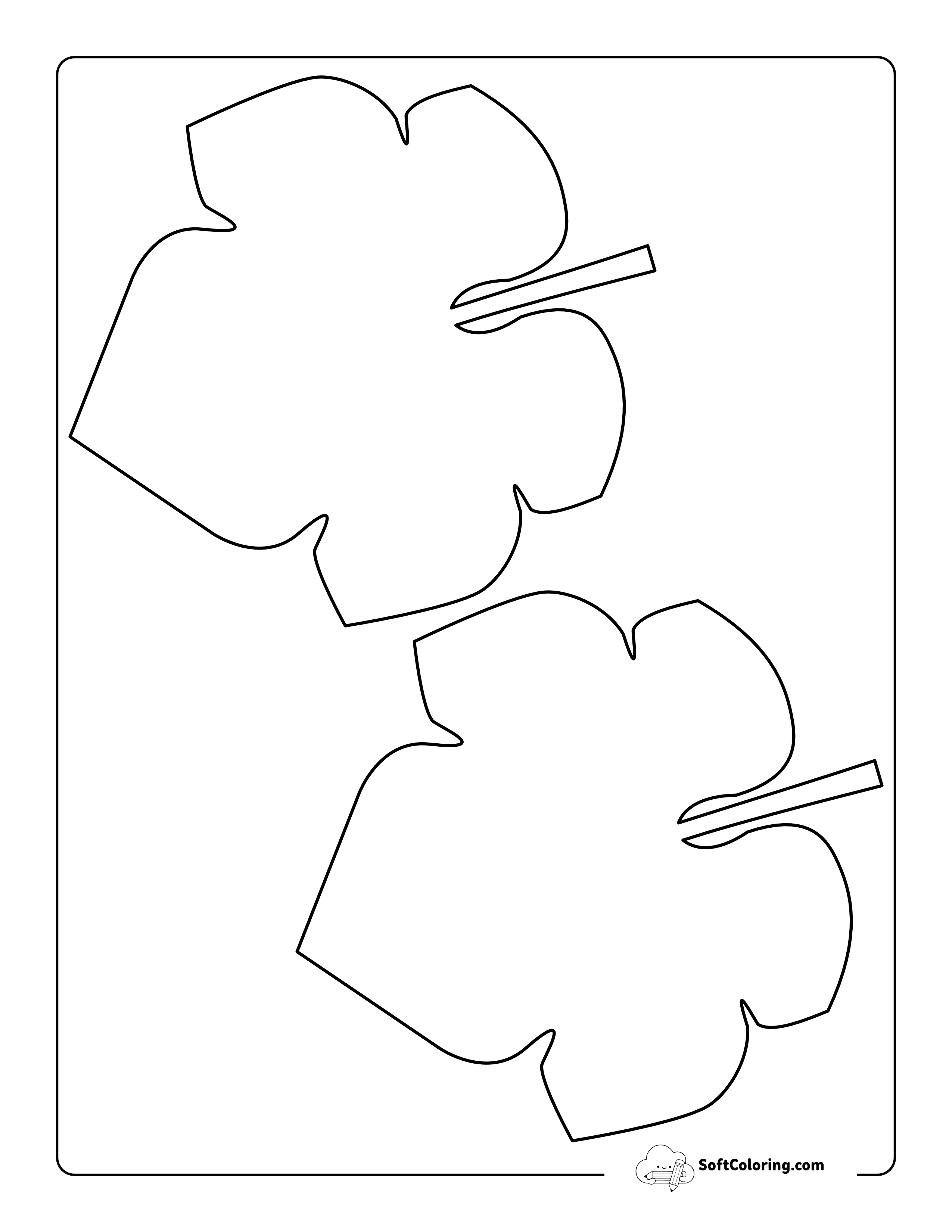 Pumpkin Leaf Outline - Medium