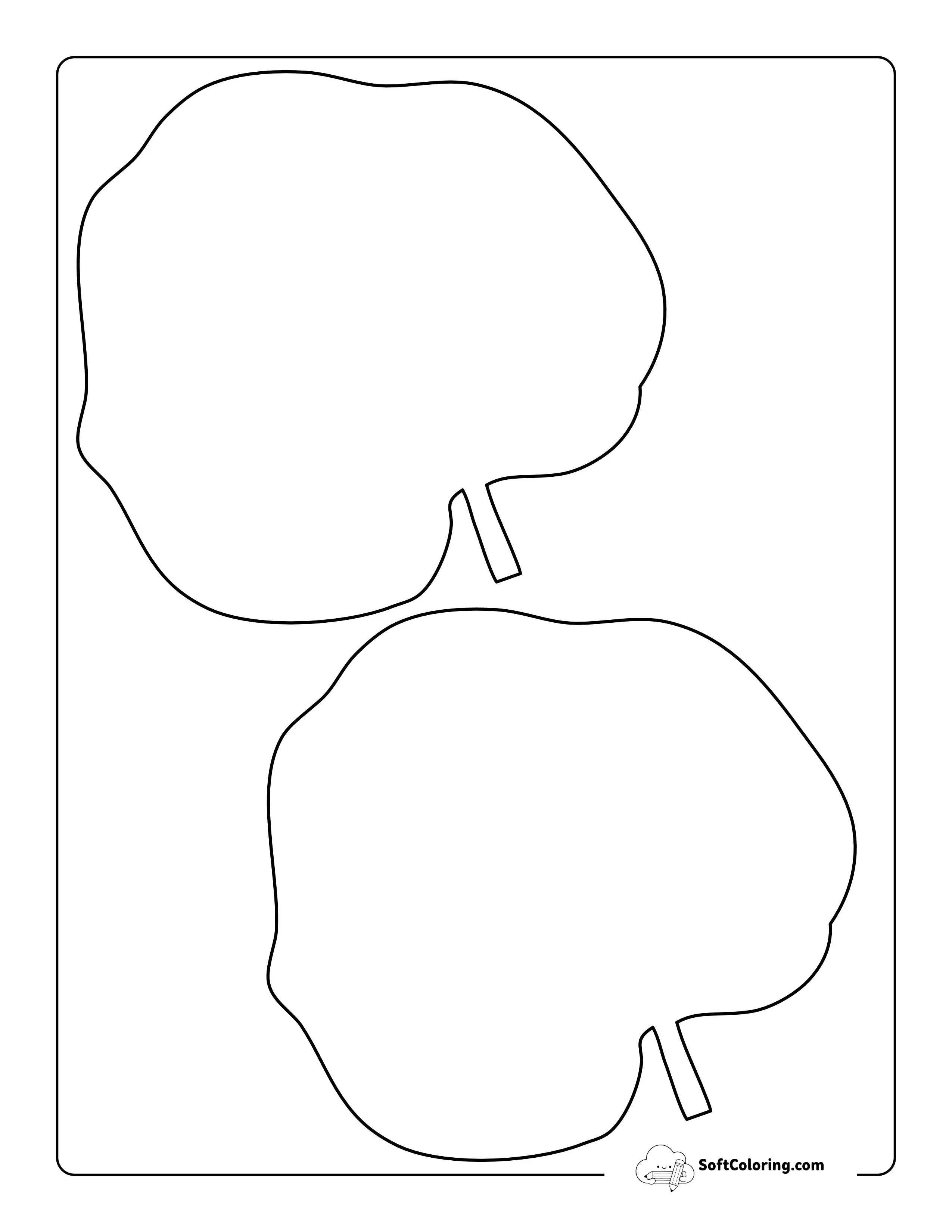 Round Leaf Outline - Medium