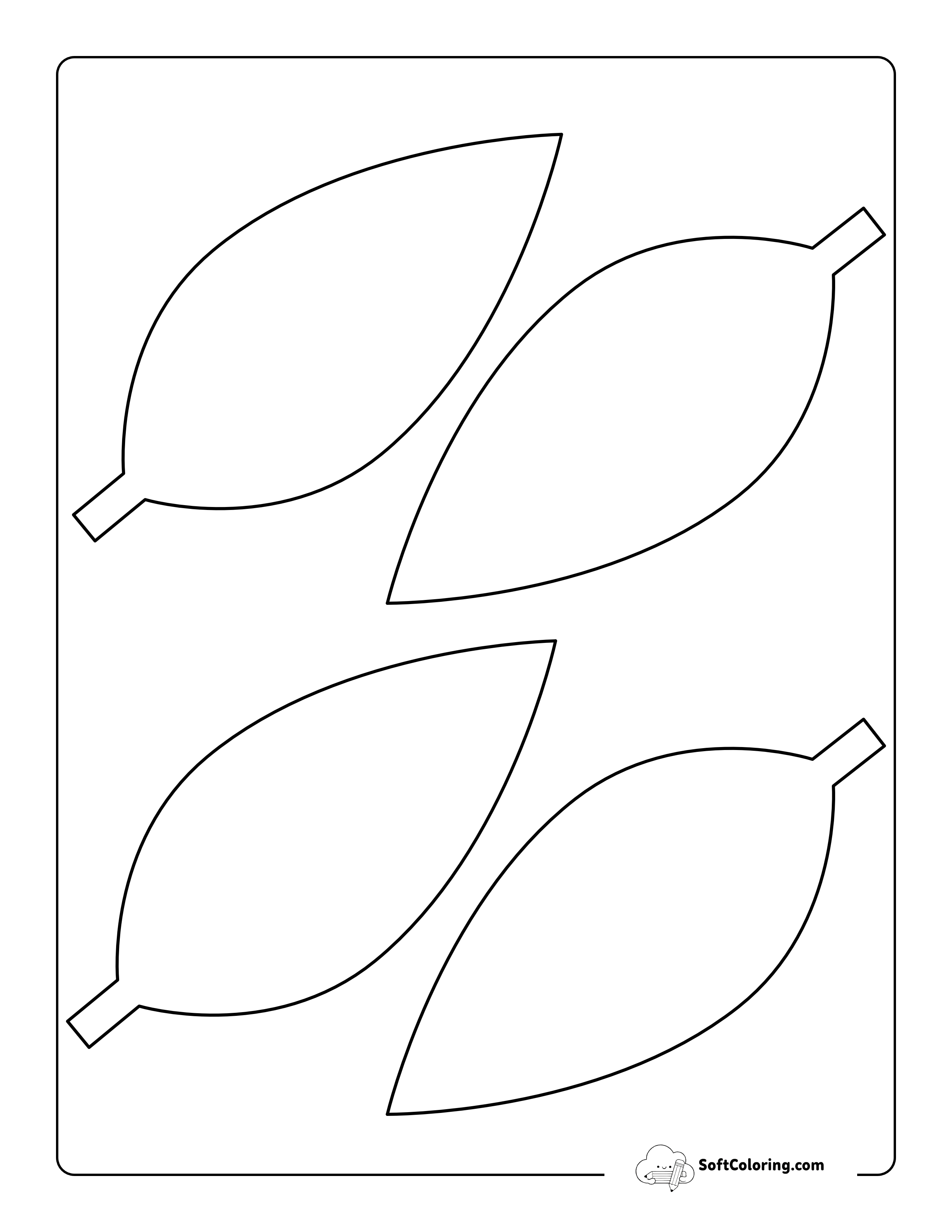 Simple Leaf Template - Medium