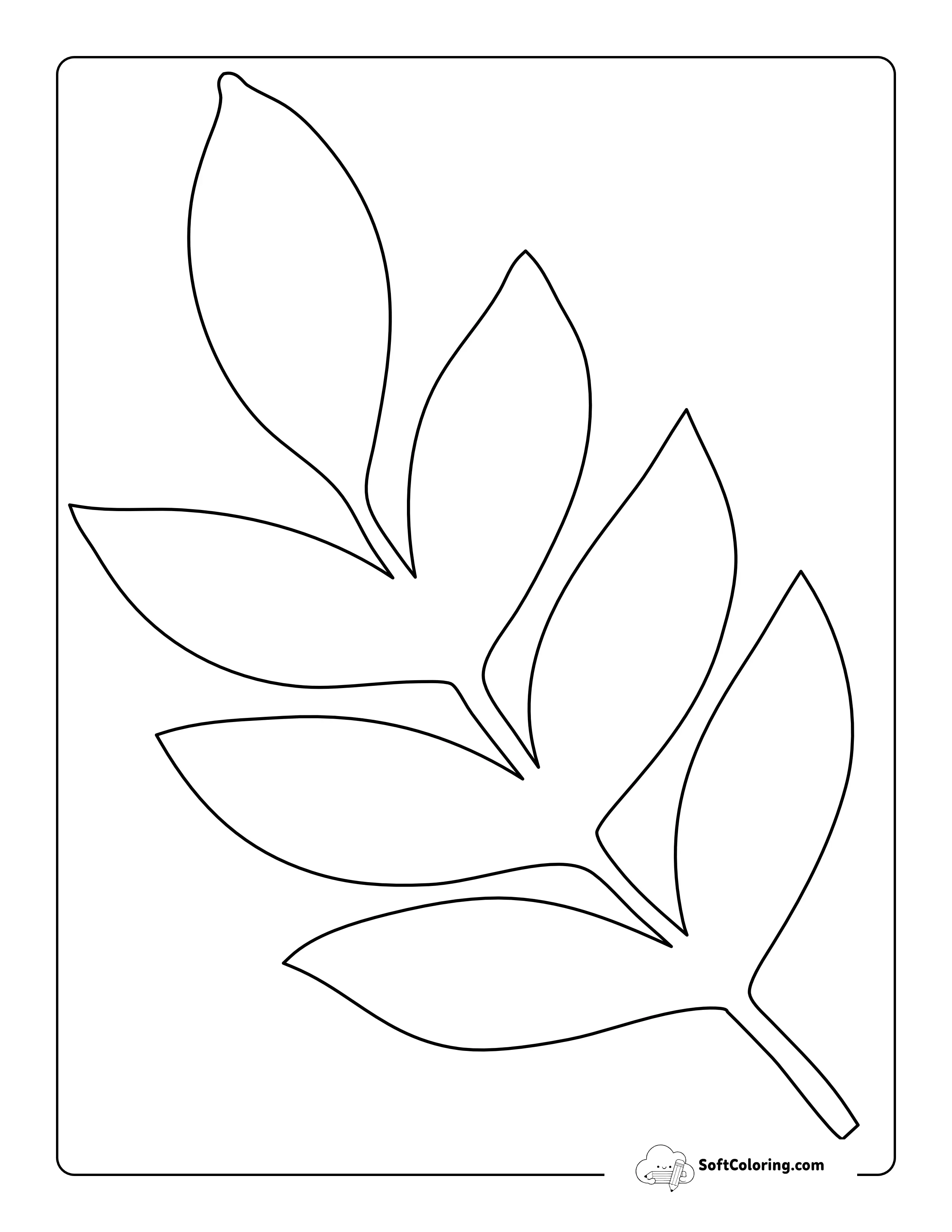 Tropical Compound Leaves Pattern - Large