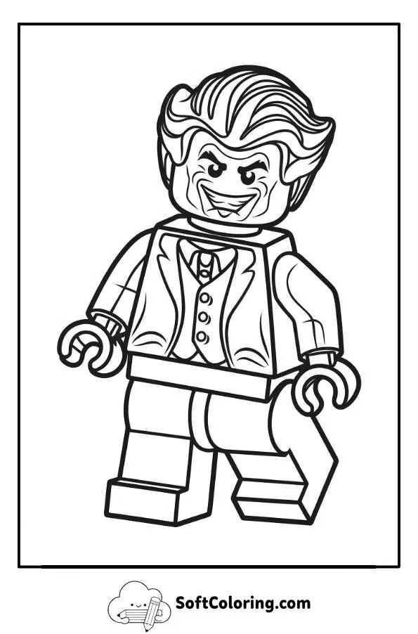 Joker Lego Coloring Page