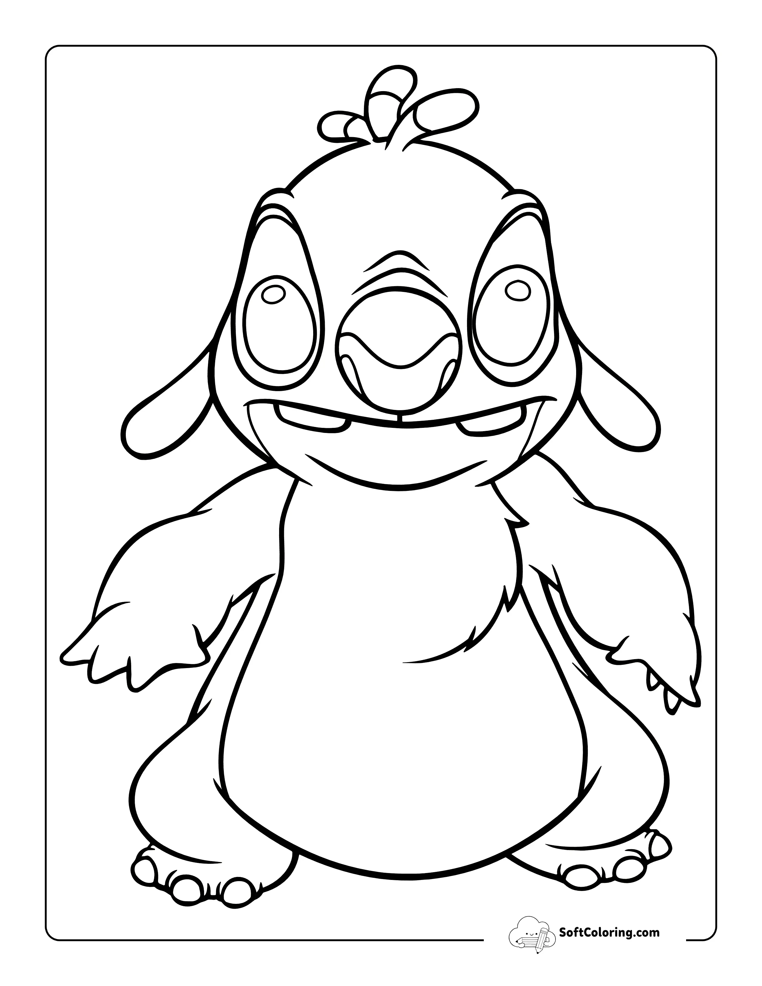 Reuben-Inspired Drawing Outline For Kids To Color