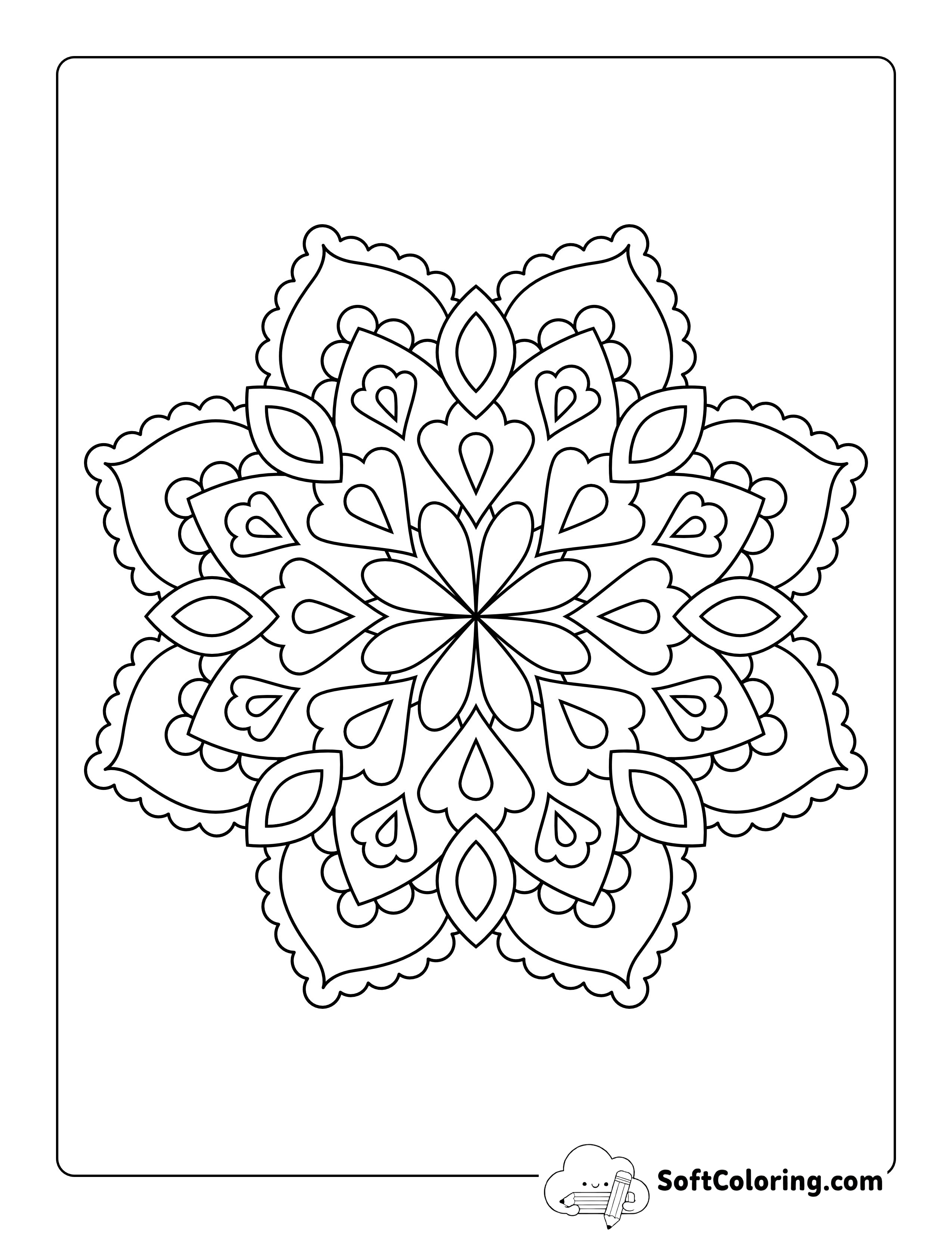 Free Printable Mandala to Color